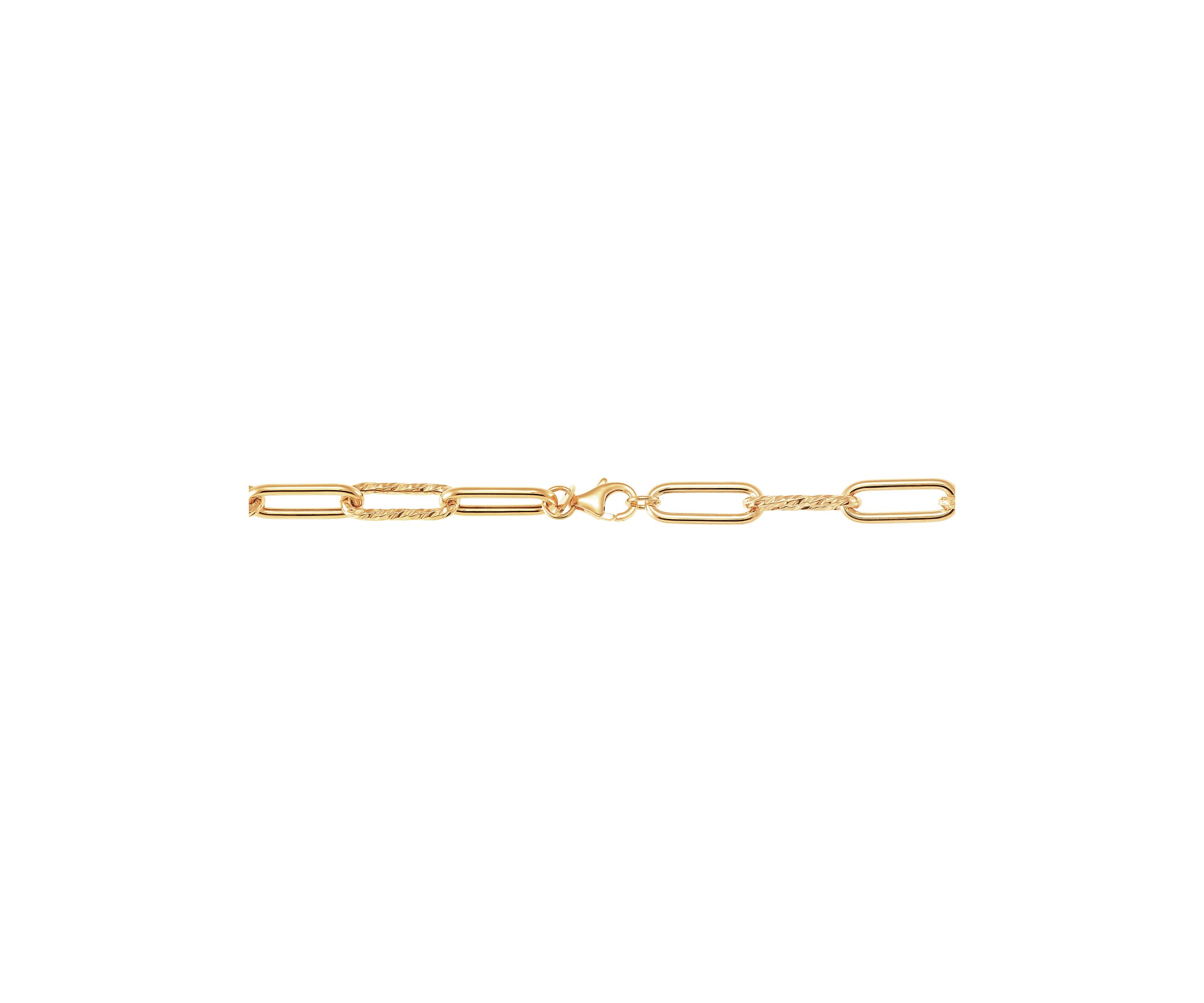 Paperclip Necklace in 10K Yellow Gold