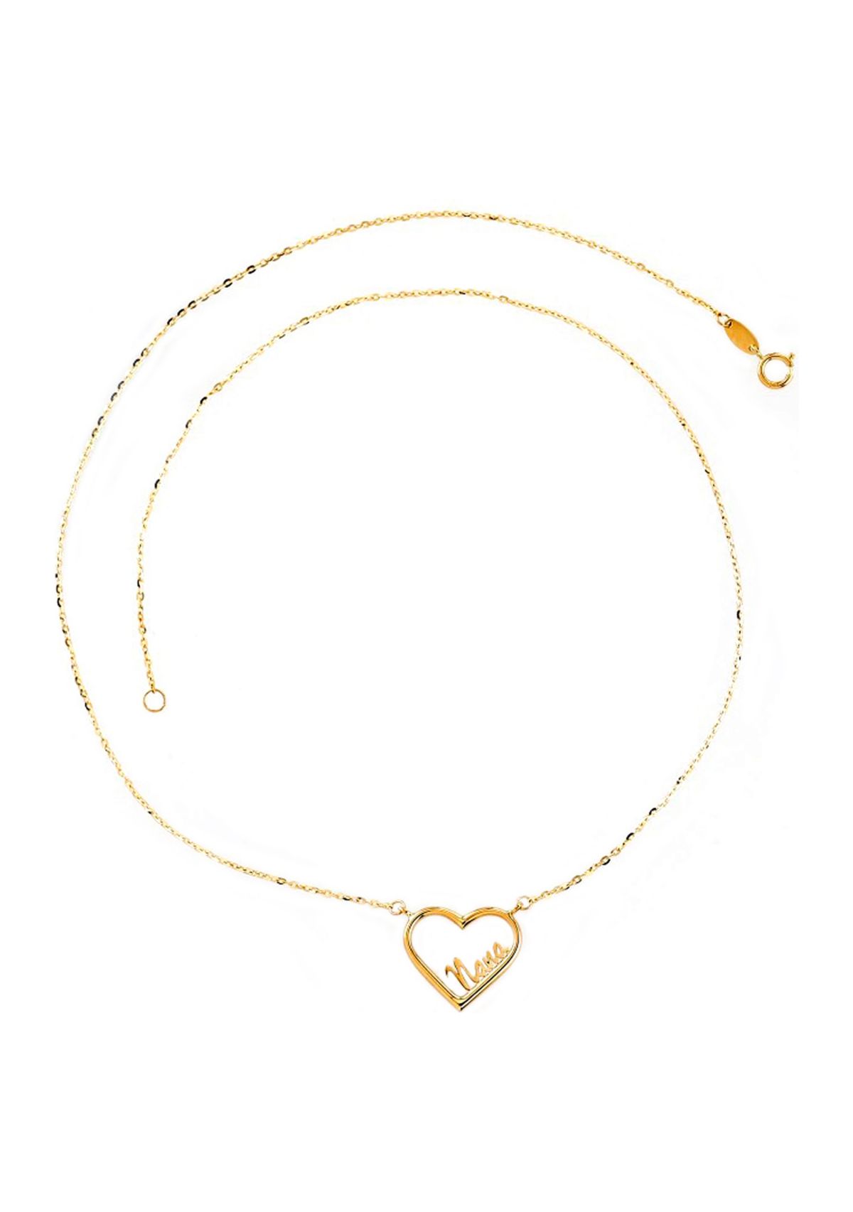 Heart Necklace in 10K Yellow Gold