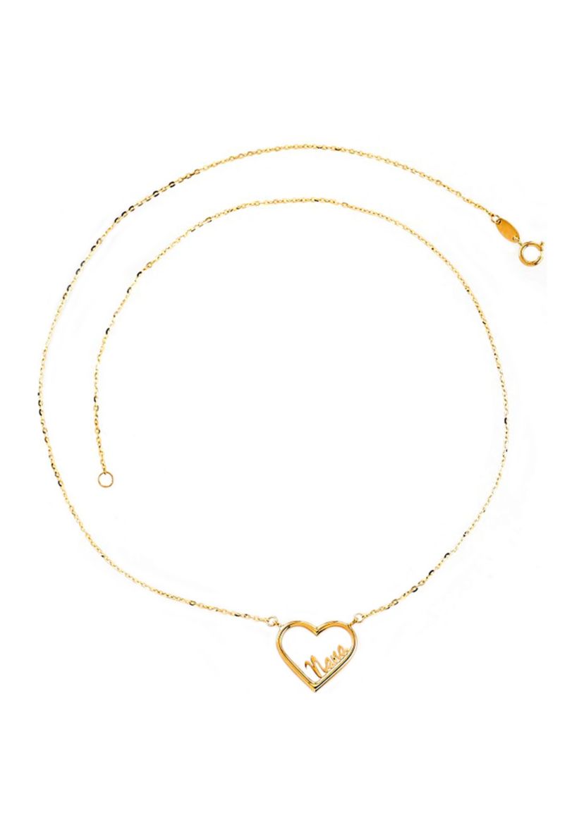 Heart Necklace in 10K Yellow Gold