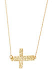 Center Cross Necklace in 10K Yellow Gold