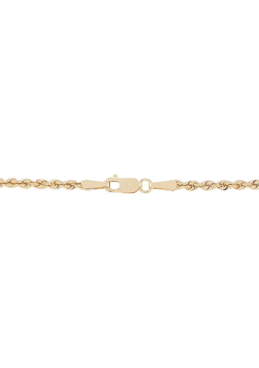 Lock with Keyhole Necklace in 10K Yellow Gold