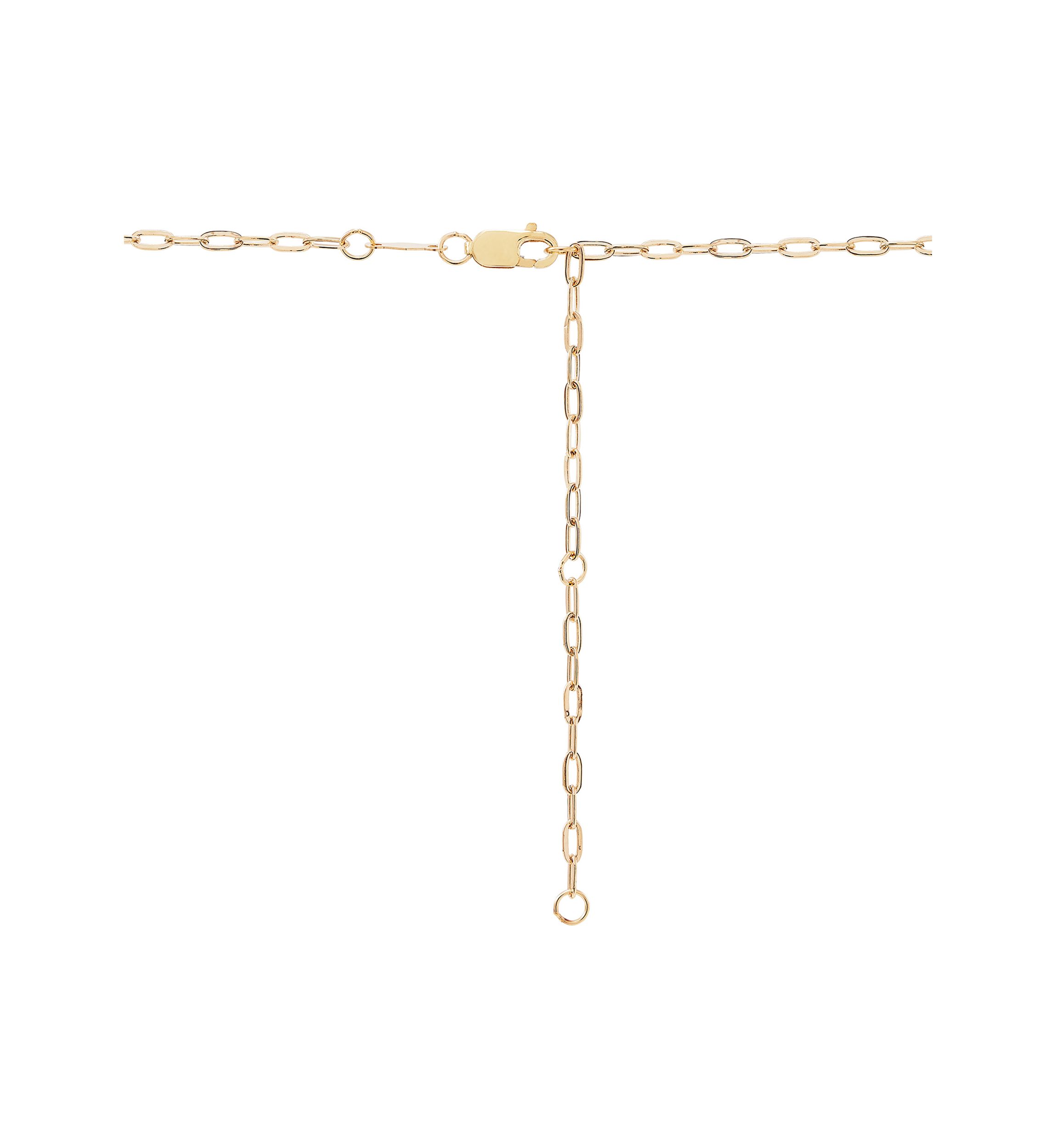 18x15mm Heart with Paperclip Chain Necklace in 10K Yellow Gold