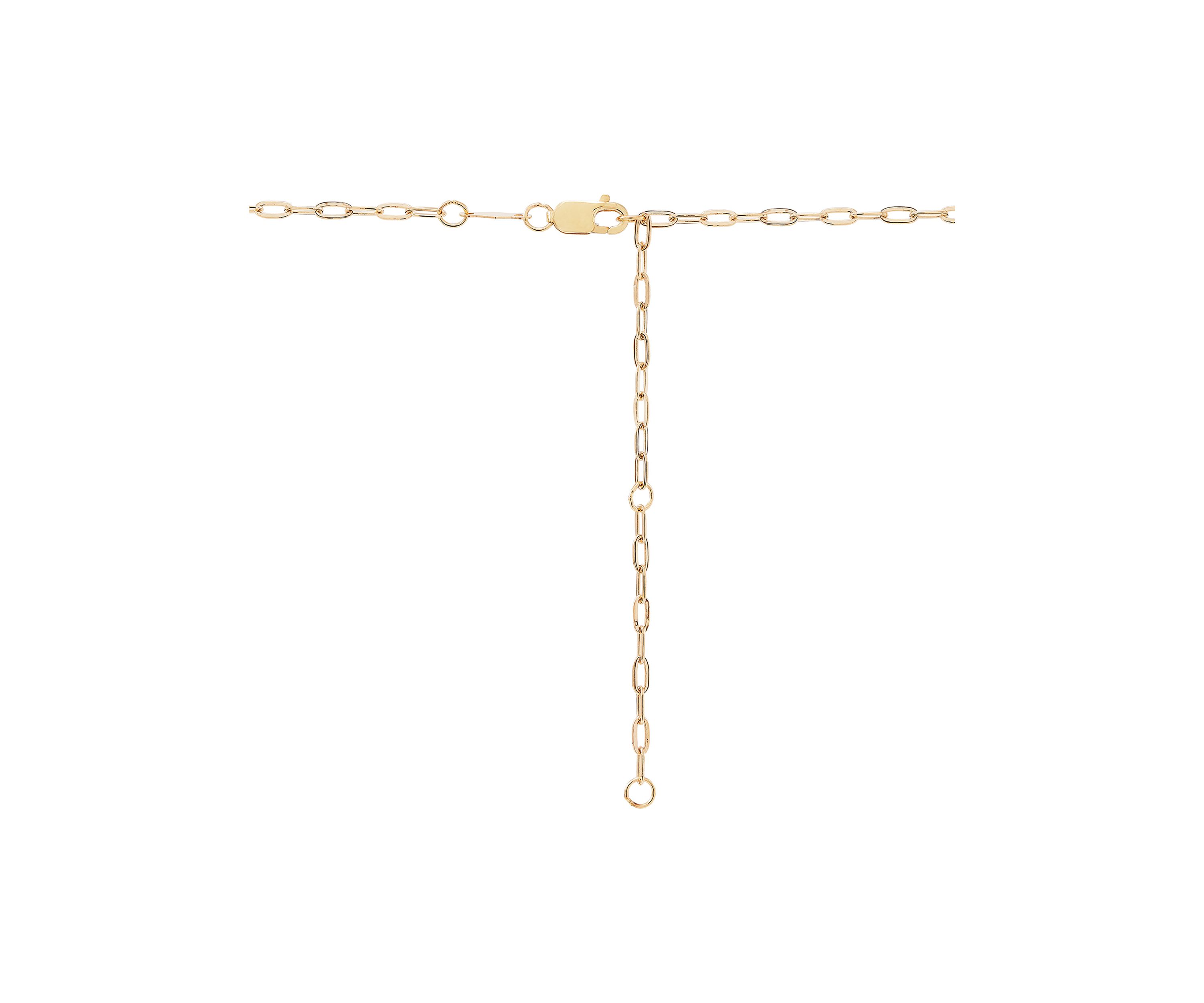 18x15mm Heart with Paperclip Chain Necklace in 10K Yellow Gold