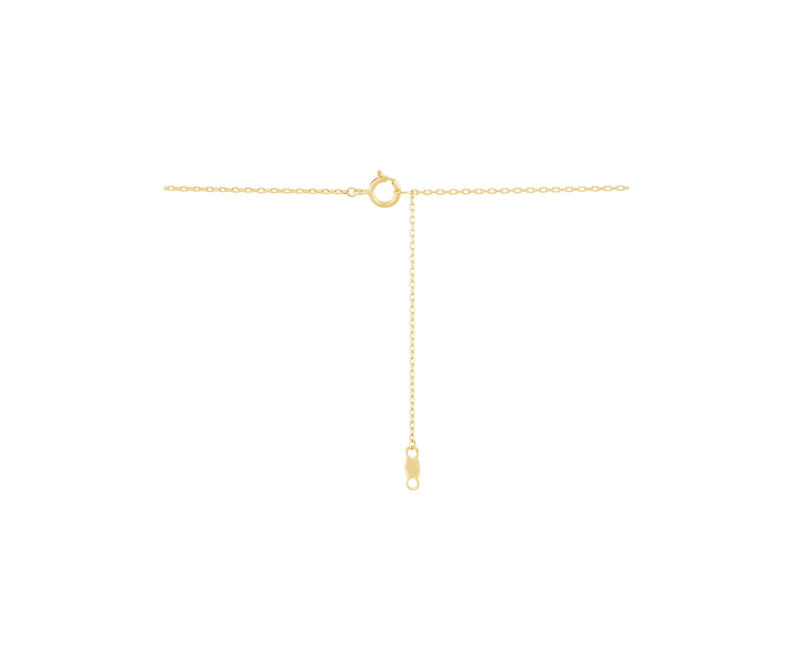 Letter Mrs. Necklace in 10K Yellow Gold