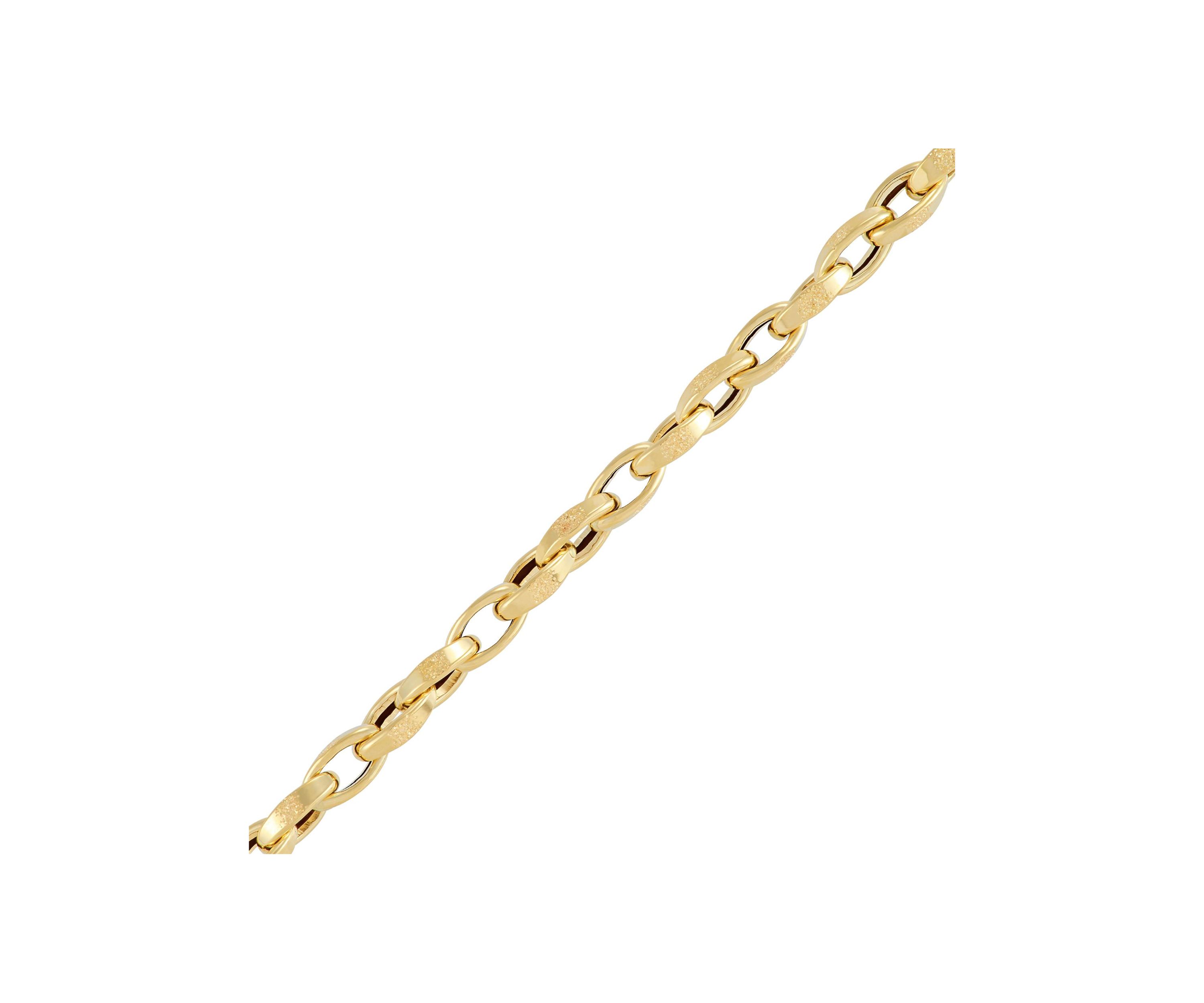 Oval Link Necklace in 10K Yellow Gold