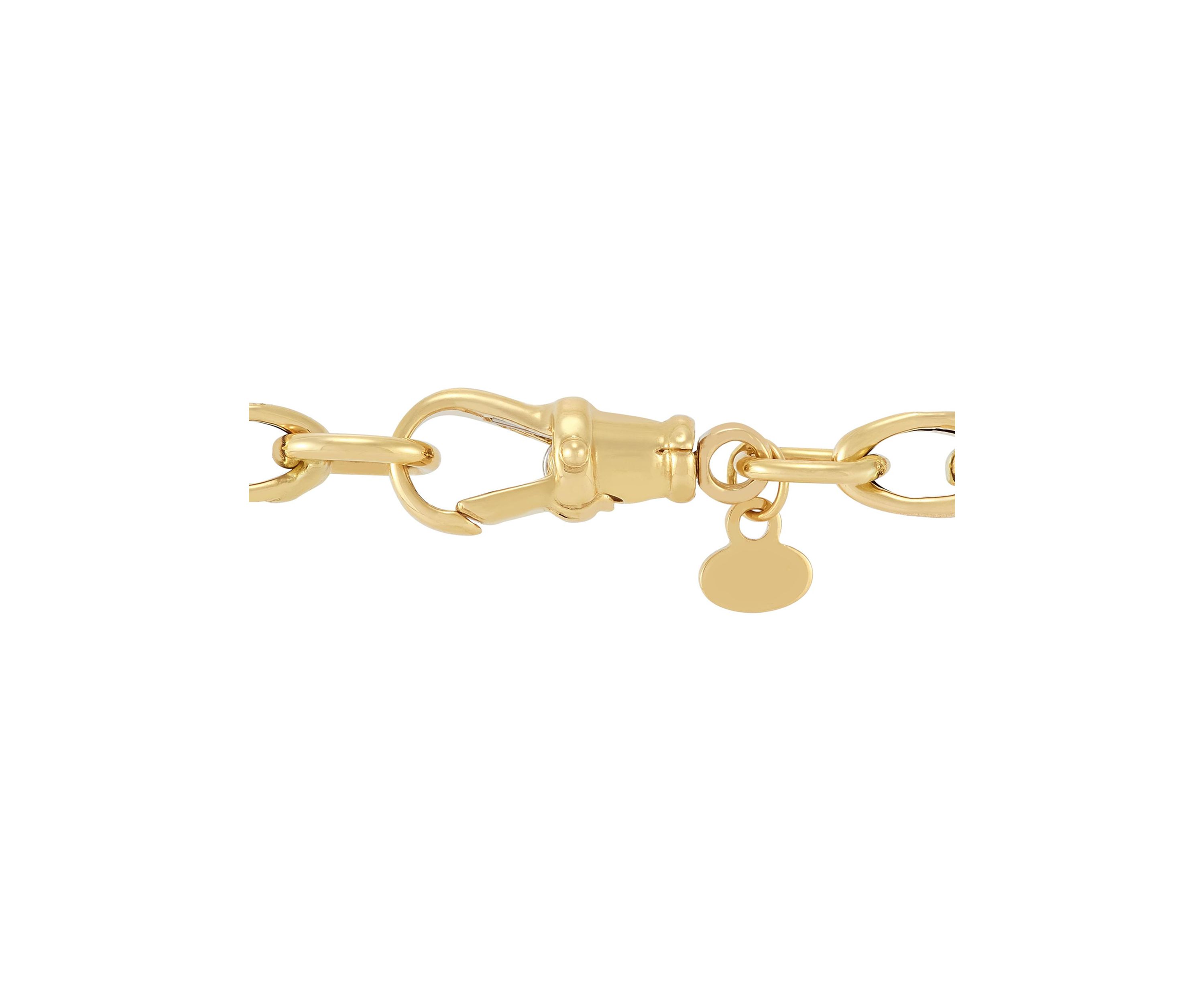 Oval Link Necklace in 10K Yellow Gold