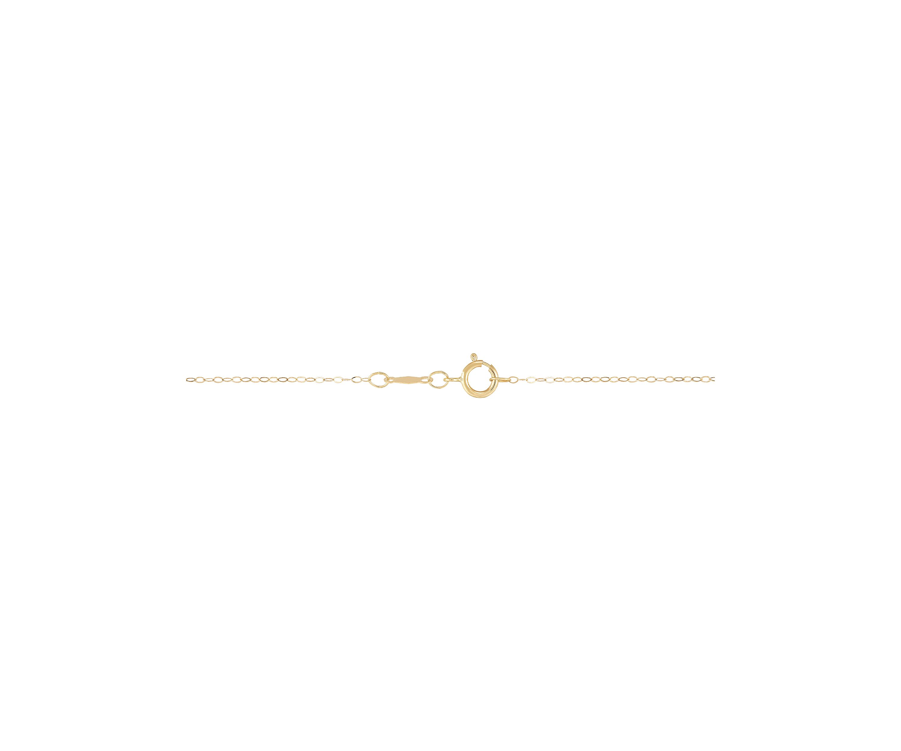 Station On Mom Necklace in 10K Yellow Gold
