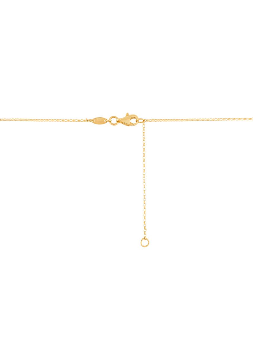 Dog Tag Pendant with 18" Cable Chain Necklace in 10K Yellow Gold