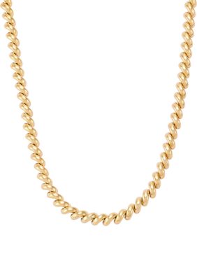 Belk & Co San Marco Chain in 10K Yellow Gold, 17 in