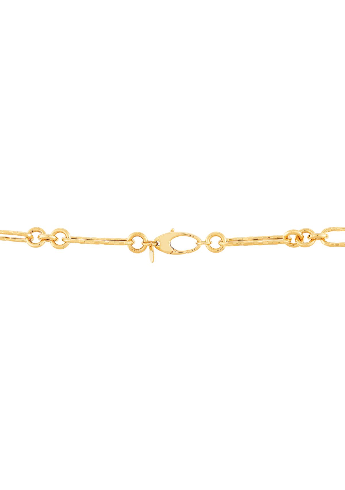Paperclip Chain Necklace in 10K Yellow Gold