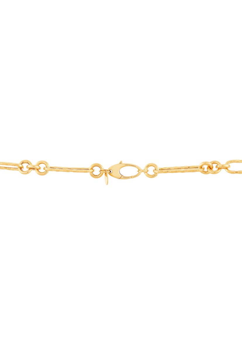 Paperclip Chain Necklace in 10K Yellow Gold