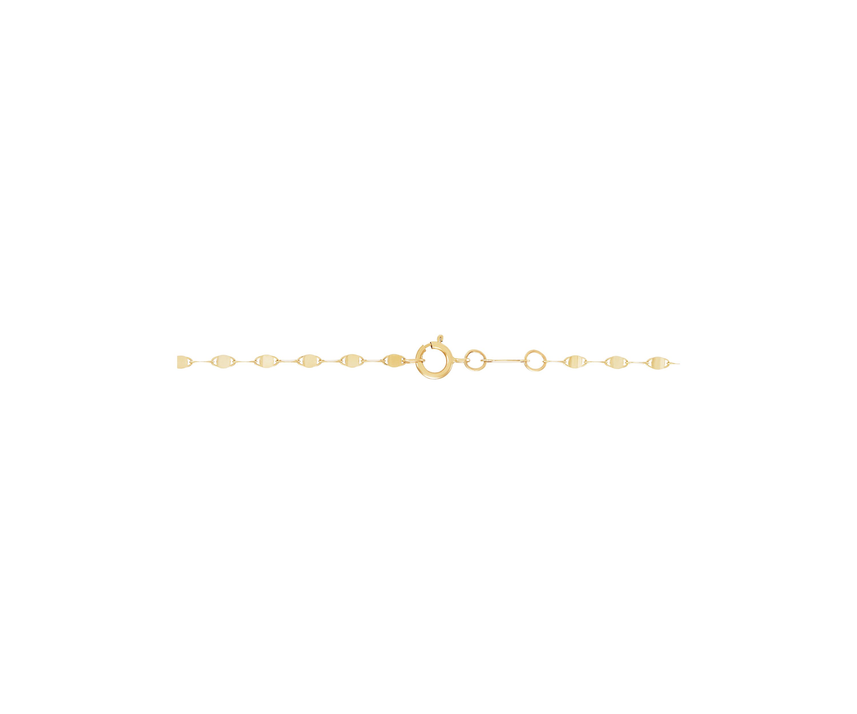 Layered Mirror Necklace in 10K Yellow Gold