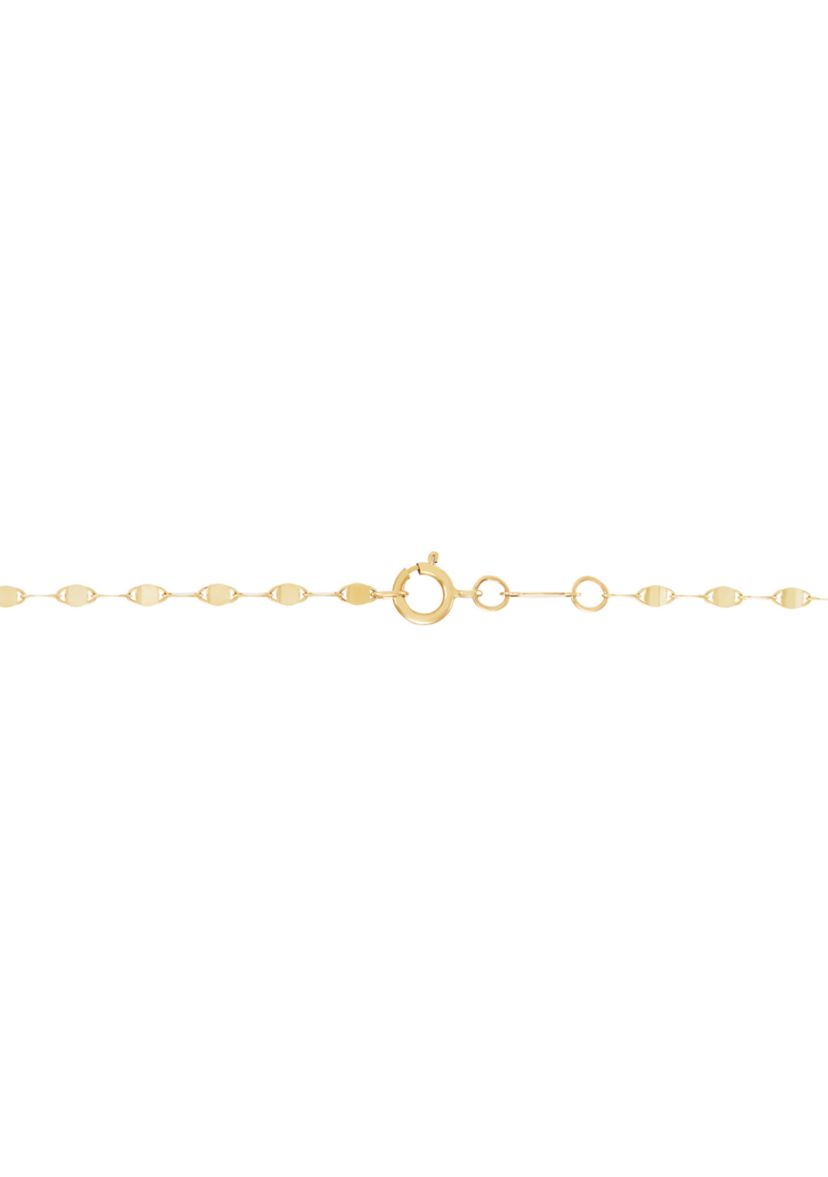 Layered Mirror Necklace in 10K Yellow Gold