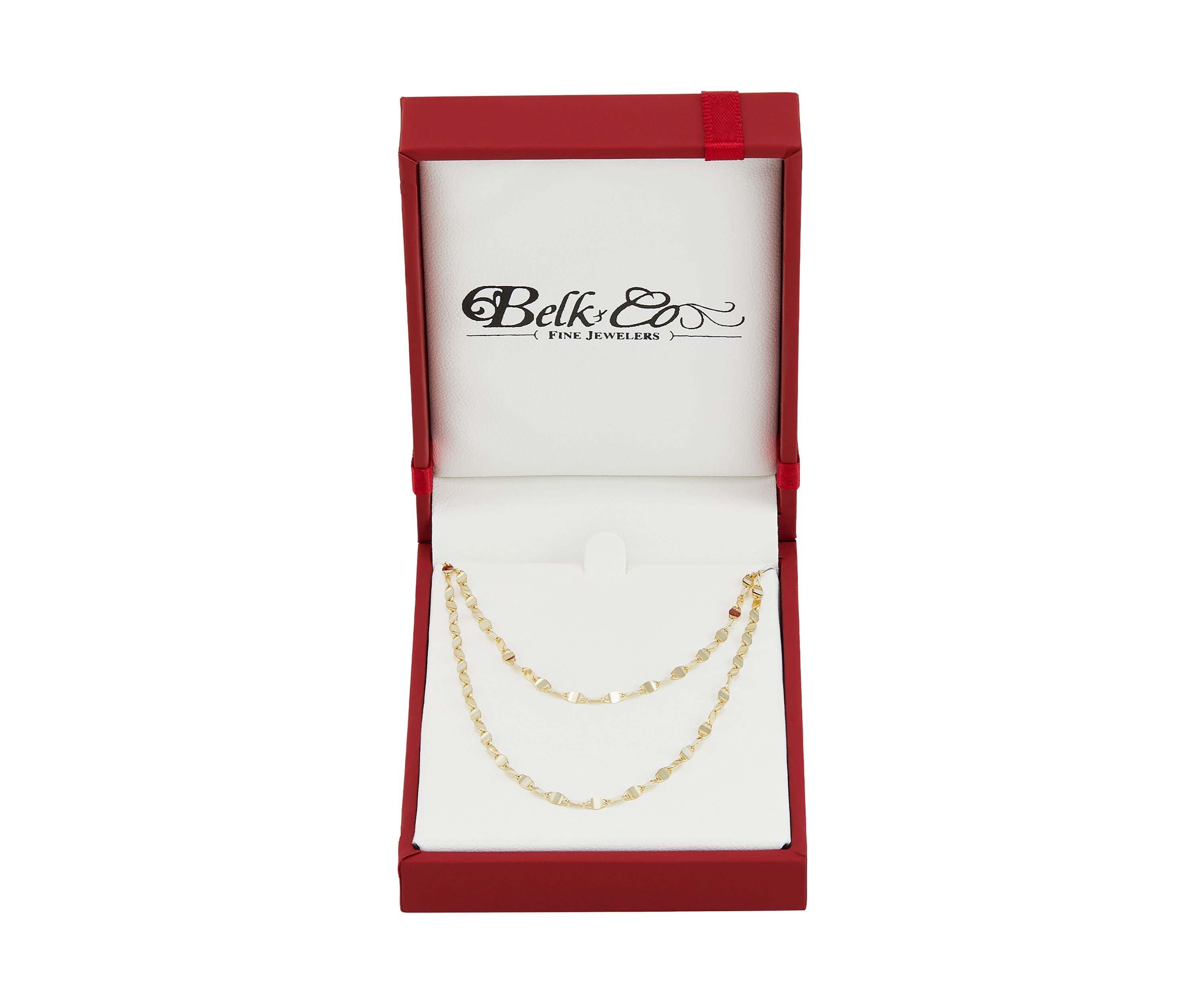 Layered Mirror Necklace in 10K Yellow Gold
