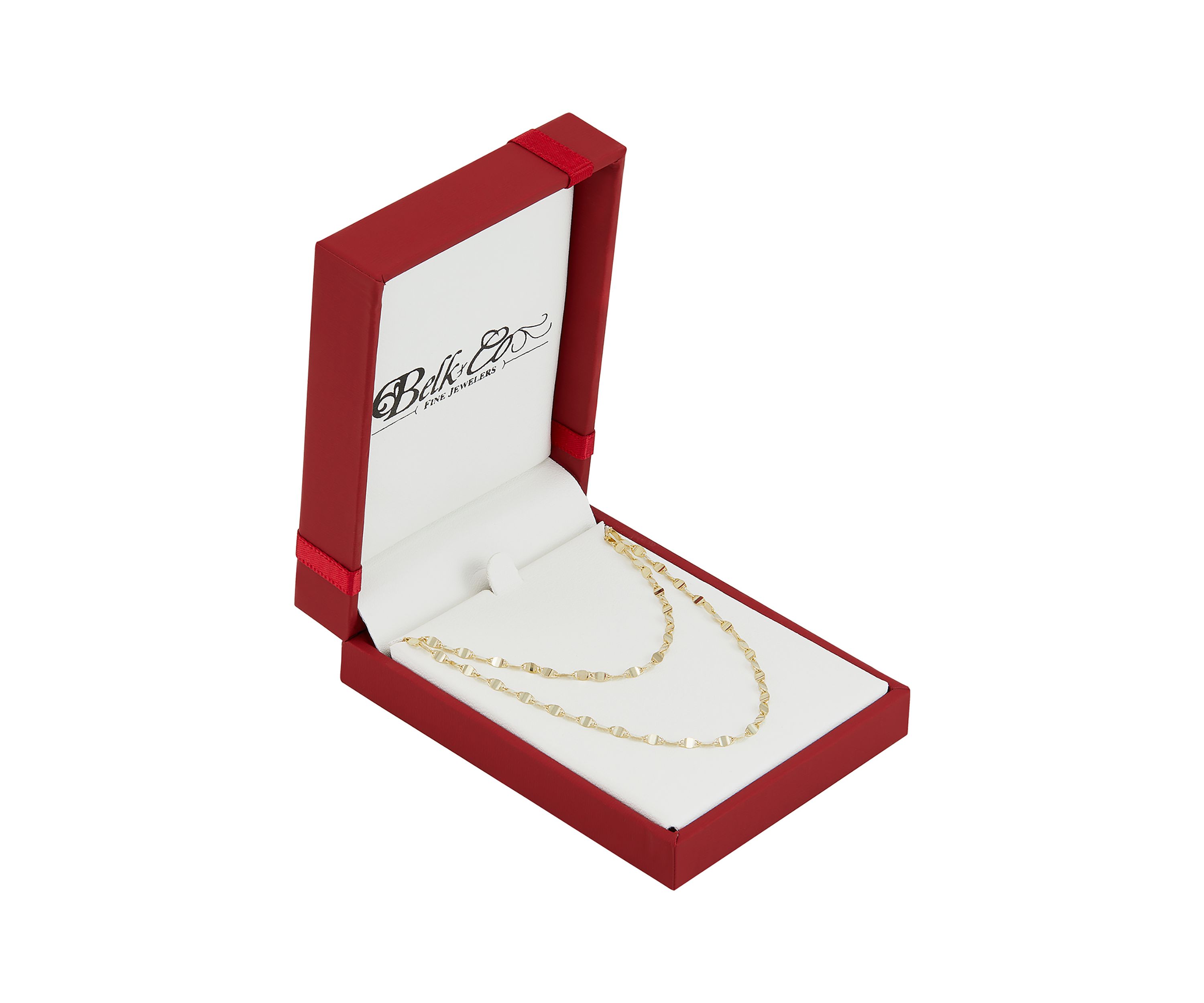 Layered Mirror Necklace in 10K Yellow Gold