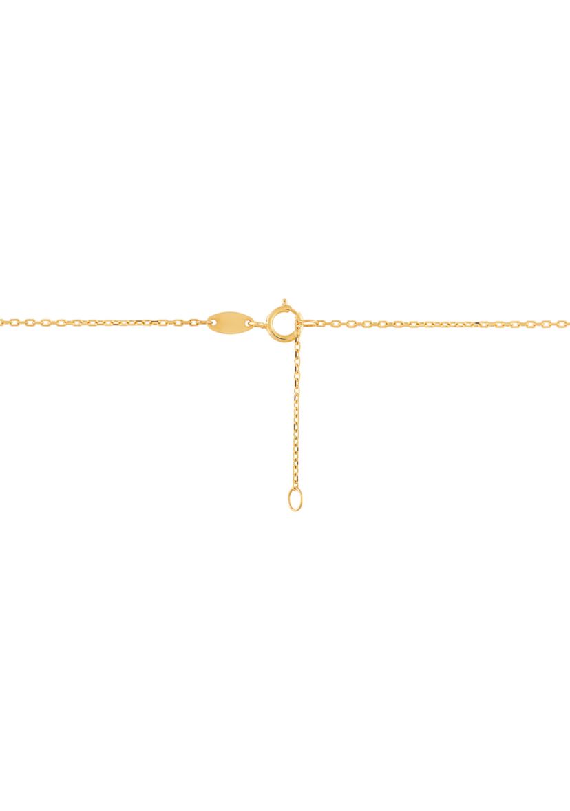 Tube Bar Station Necklace in 10K Yellow Gold
