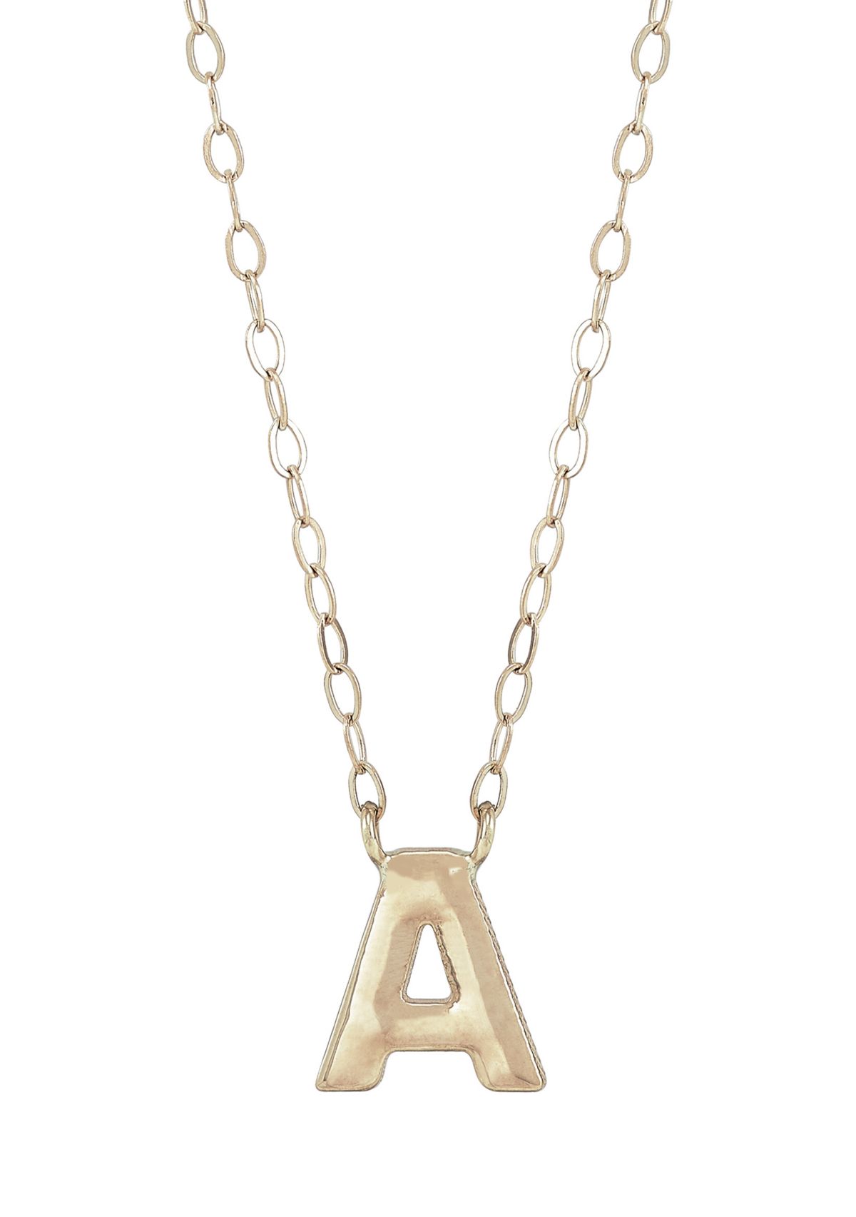 Initials Necklace in 10K Yellow Gold