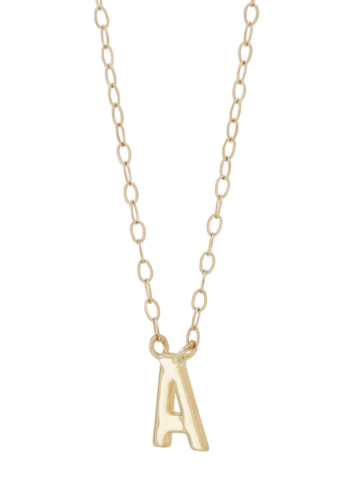 Initials Necklace in 10K Yellow Gold