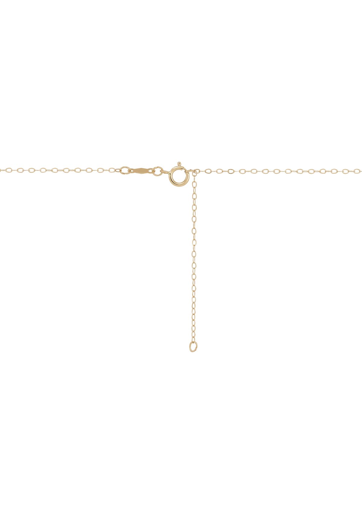 Initials Necklace in 10K Yellow Gold