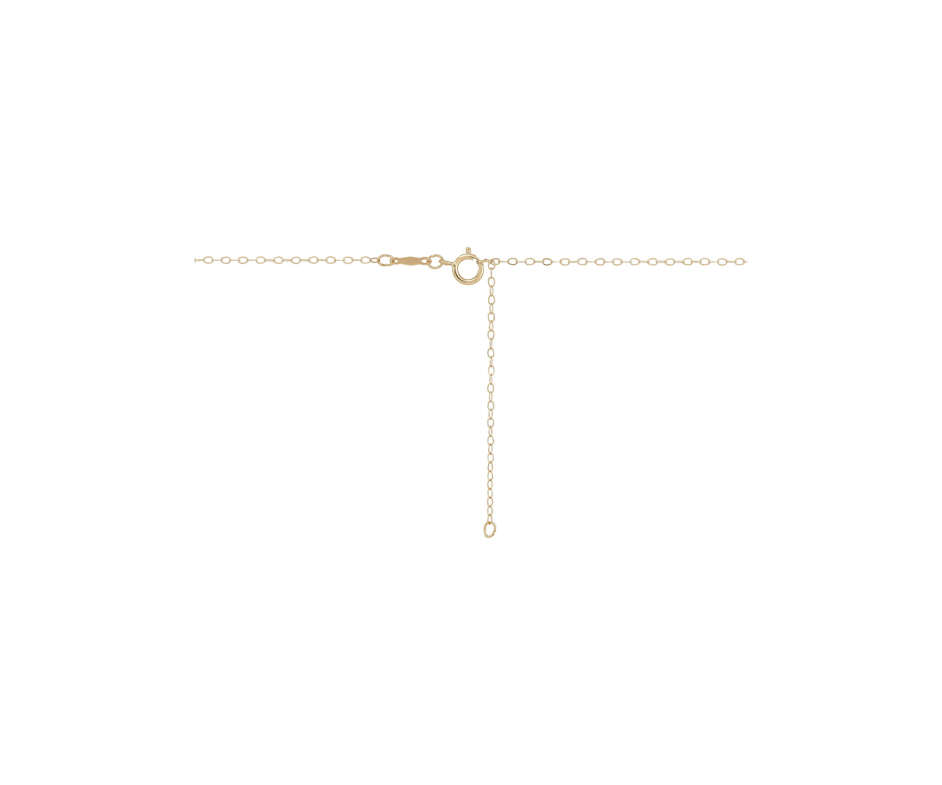 Initials Necklace in 10K Yellow Gold
