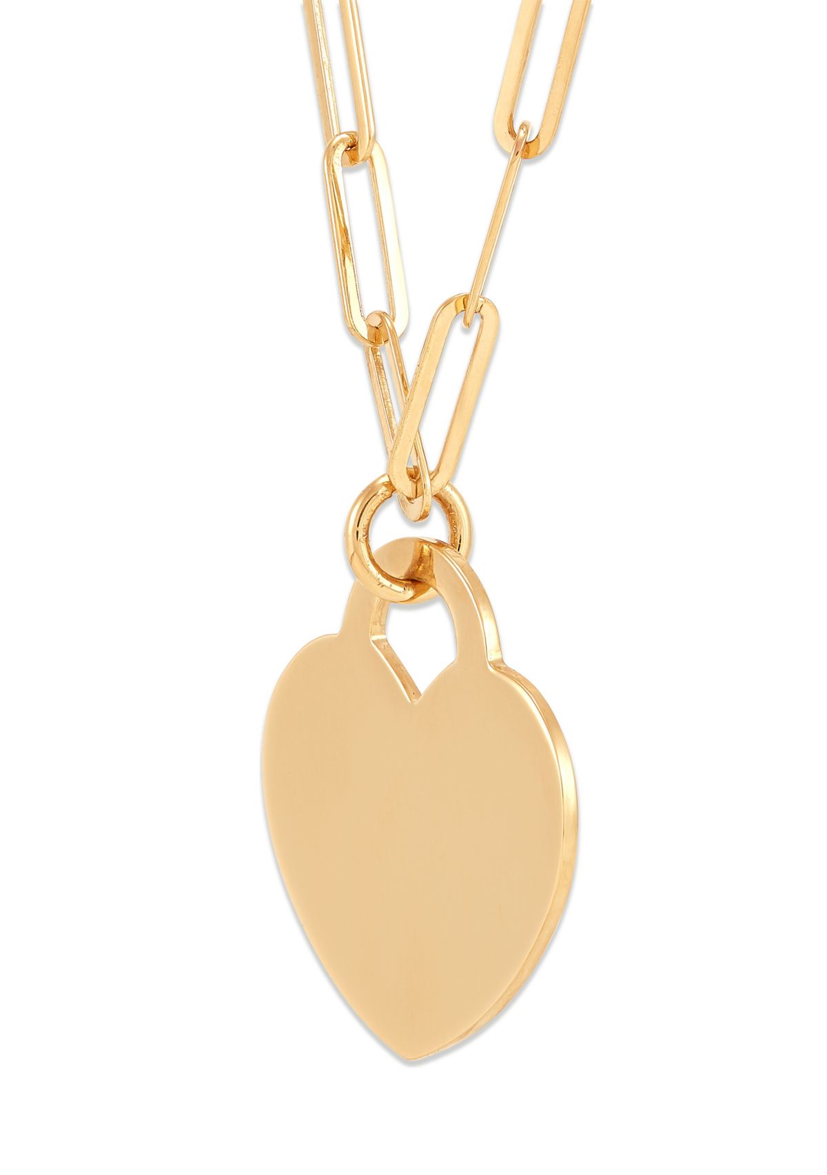Heart Necklace in 10K Yellow Gold