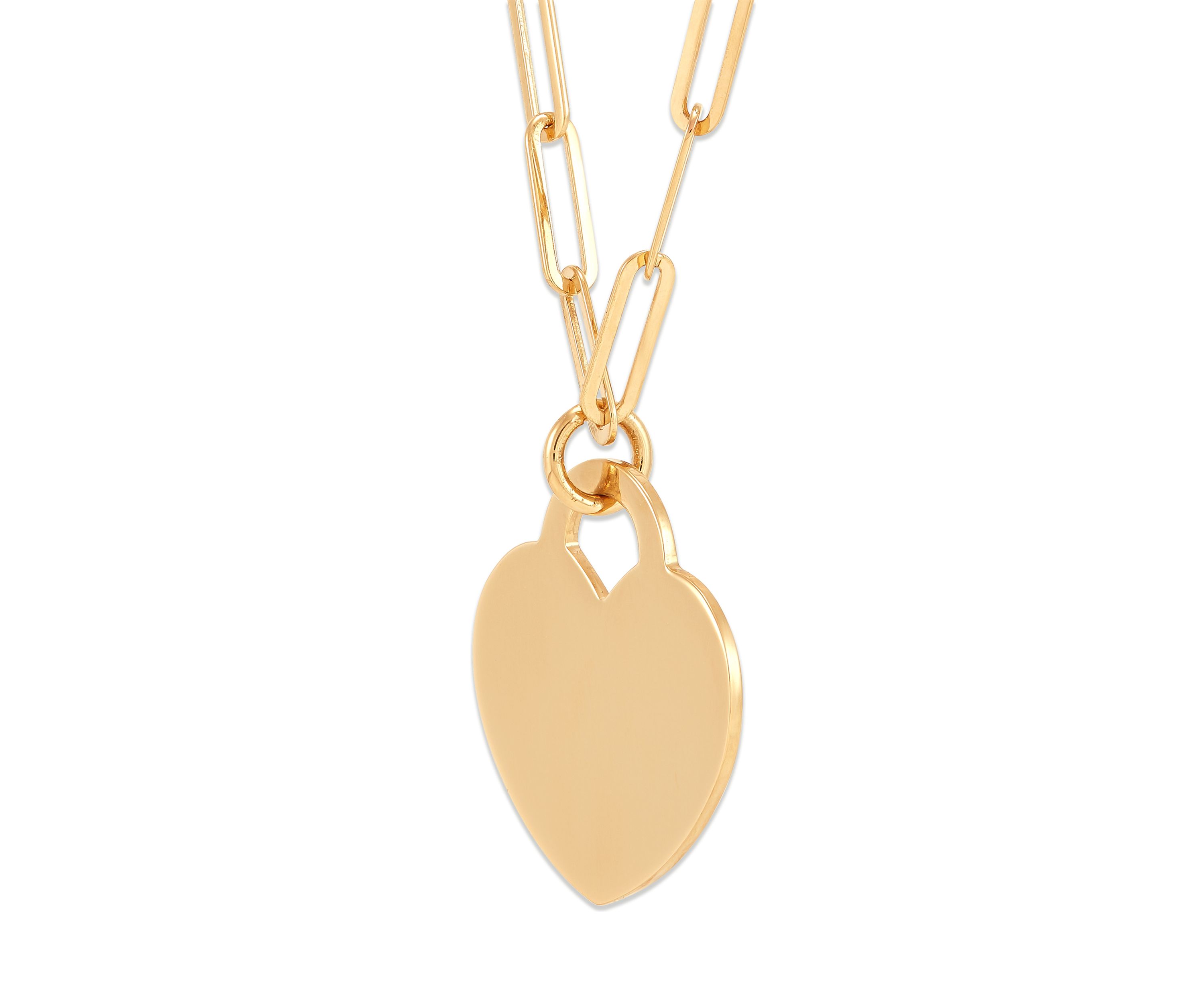 Heart Necklace in 10K Yellow Gold