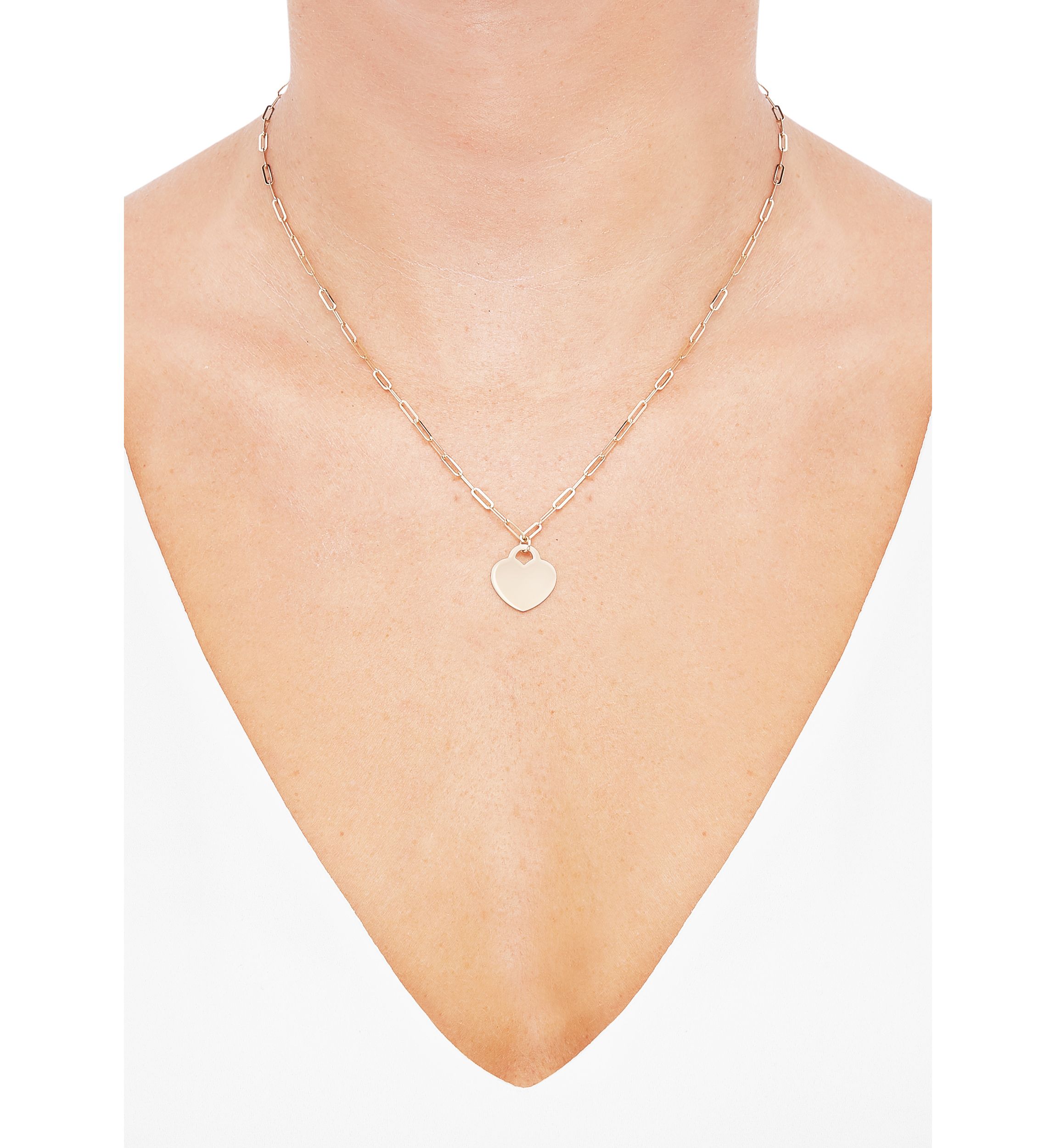 Heart Necklace in 10K Yellow Gold