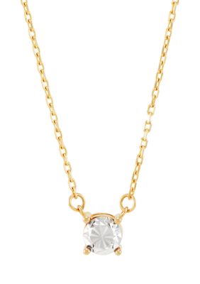Belk & Co Round Illusion Necklace in 10K Yellow and White Gold, 18 in