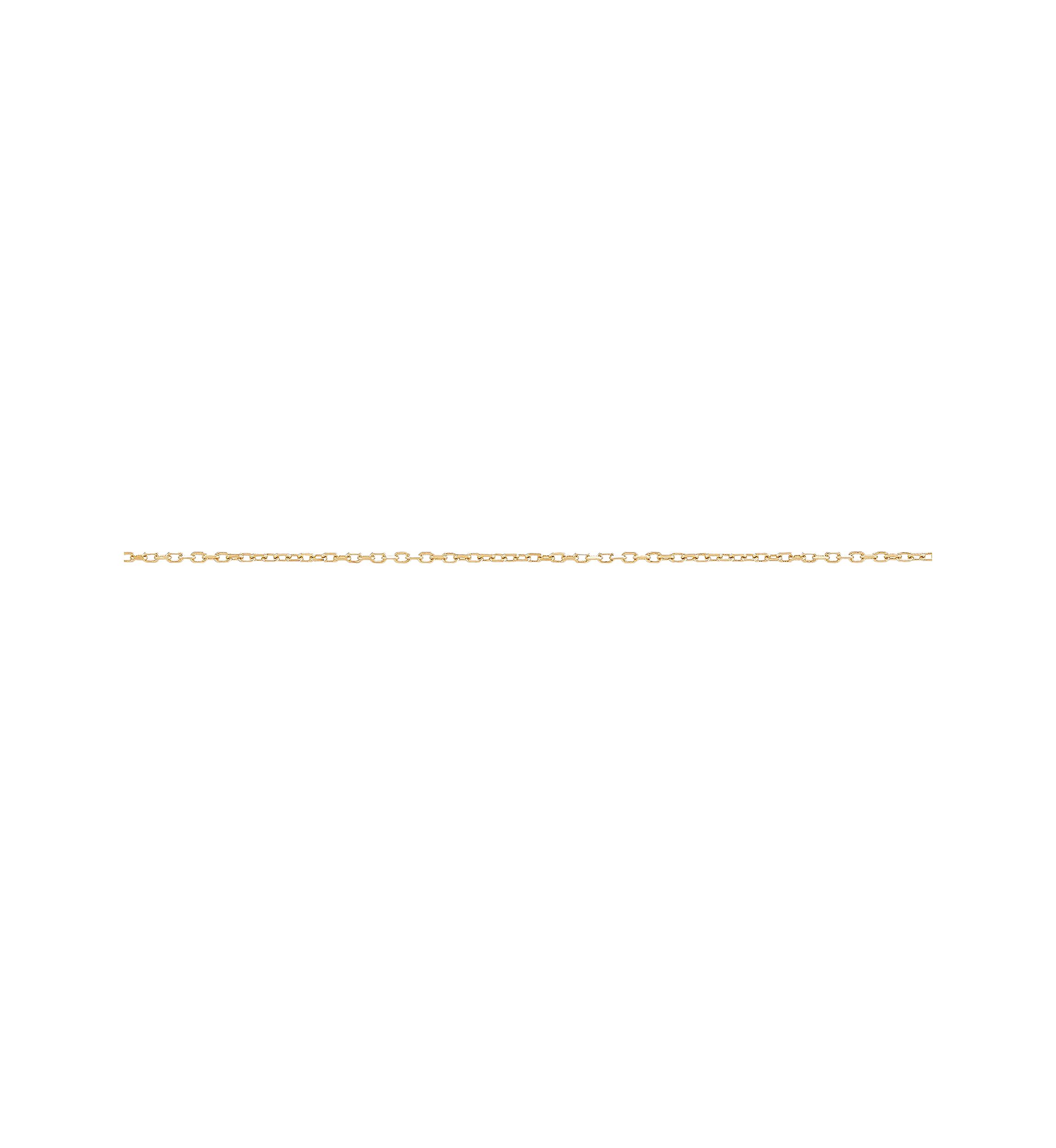 Long Triangle Drop Necklace in 10K Yellow Gold