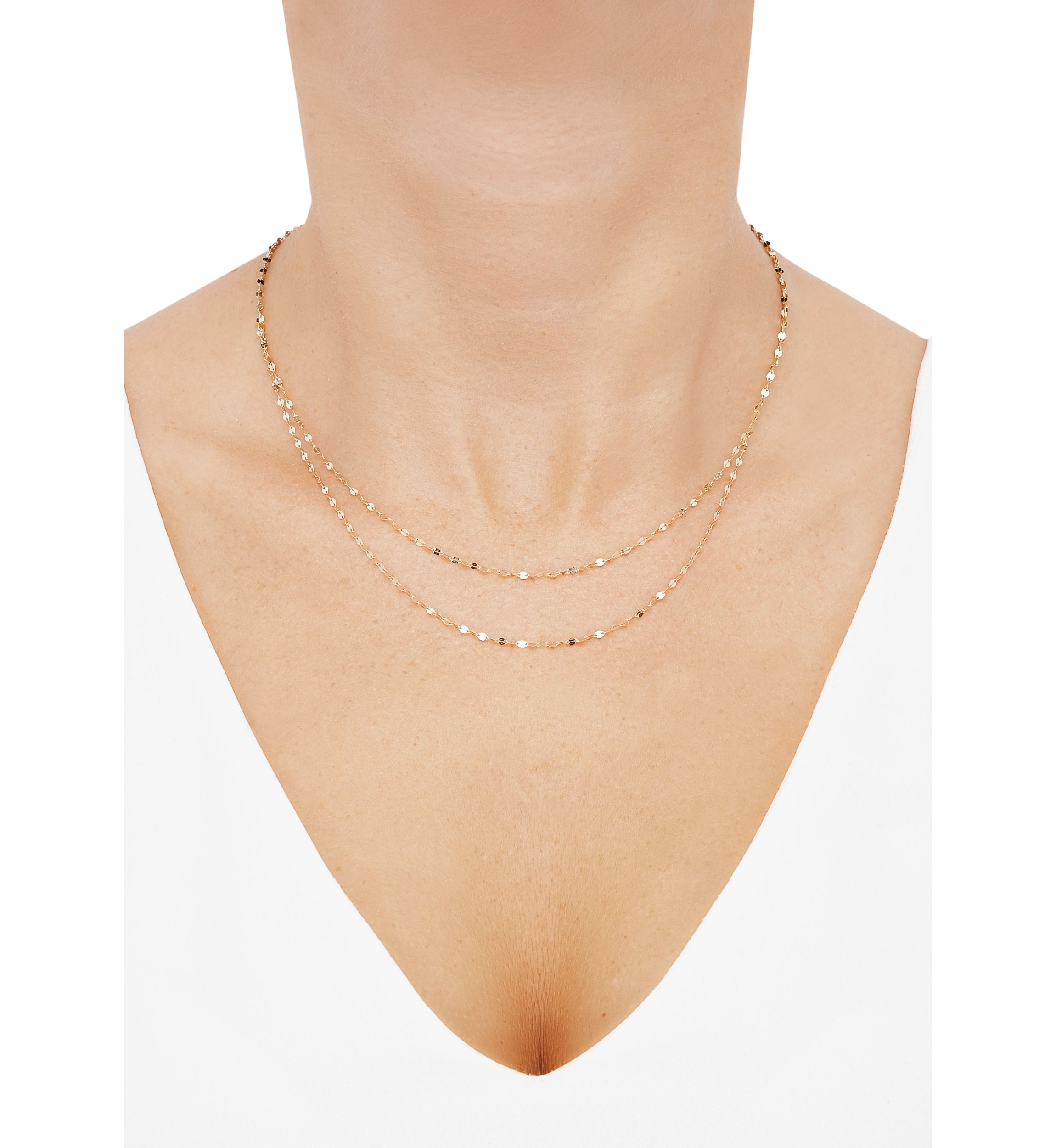 Layered Necklace in 10K Yellow Gold