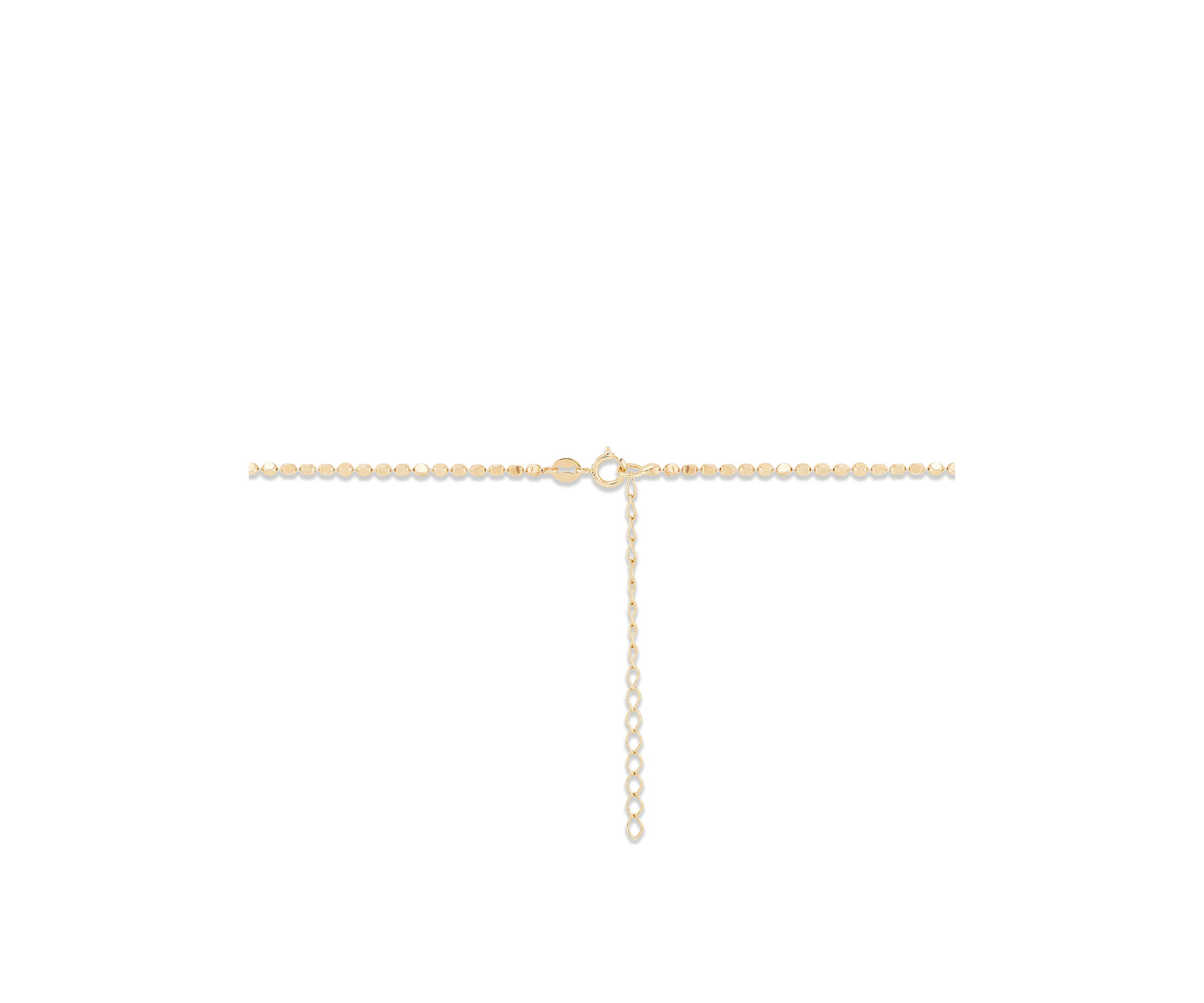 Hollow Beads Links Necklace in 10K Yellow Gold