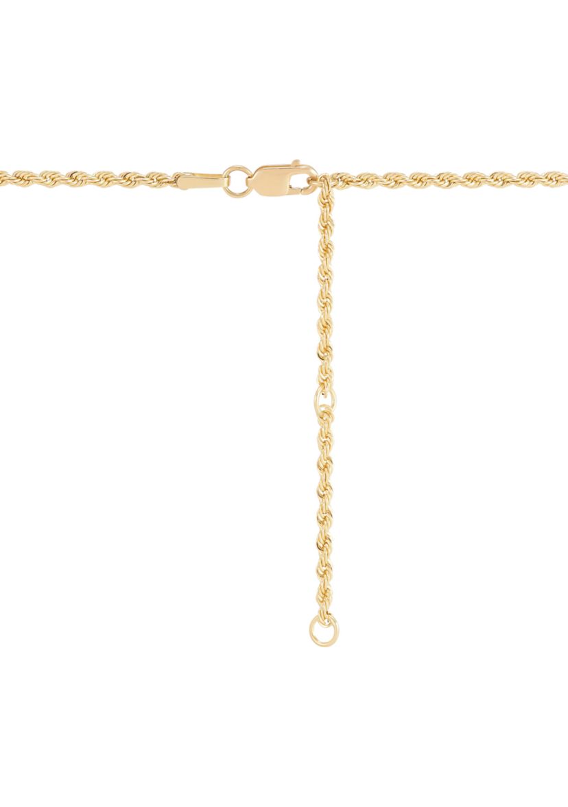 Curve Bar Necklace in 10K Yellow Gold