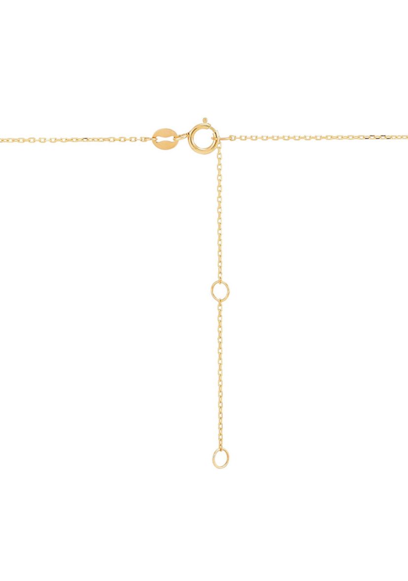 Virgin Mary and Cross and Beads Necklace in in 10K Yellow Gold