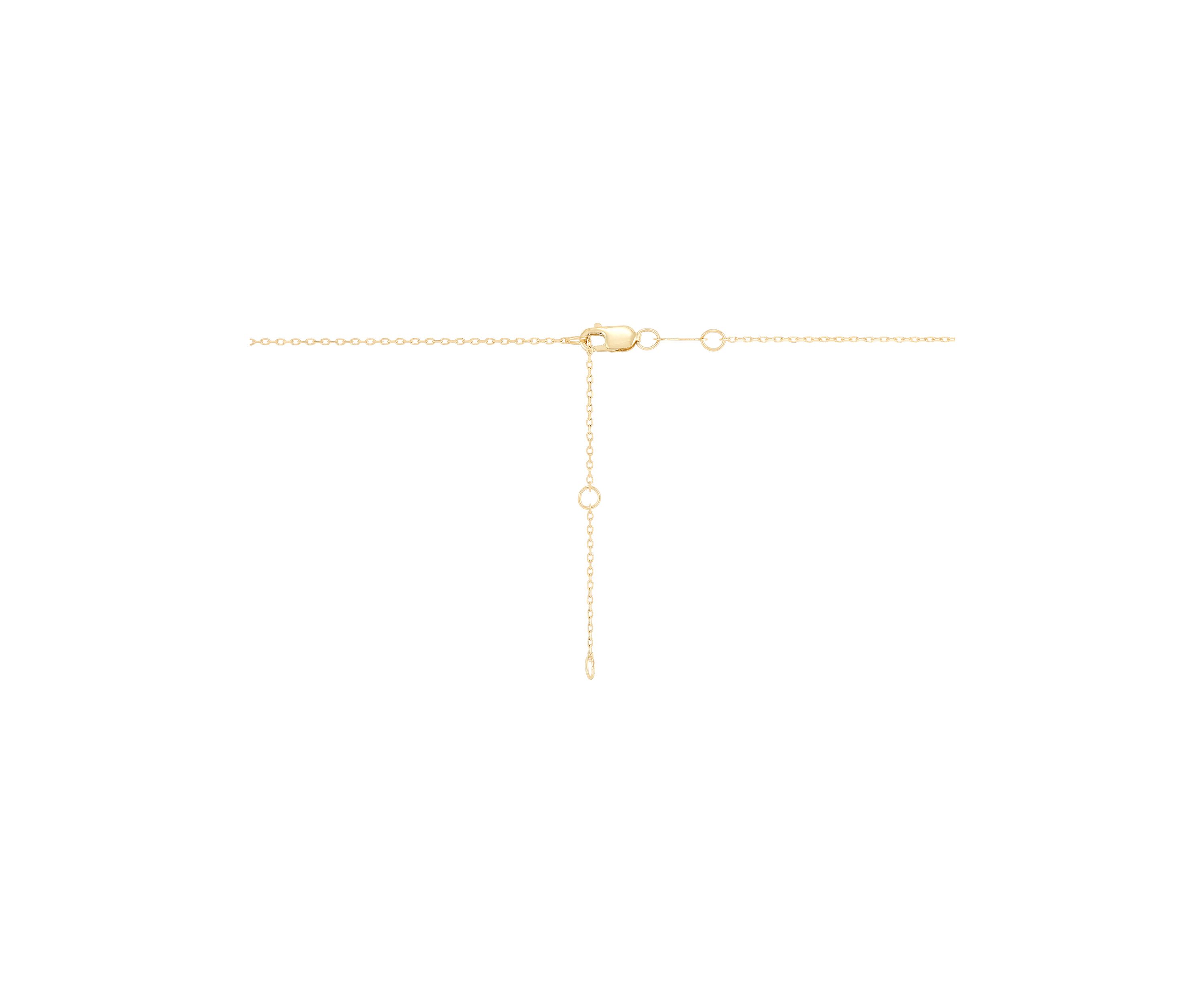 Virgin Medal and Cross Drop Necklace in 10K Yellow Gold