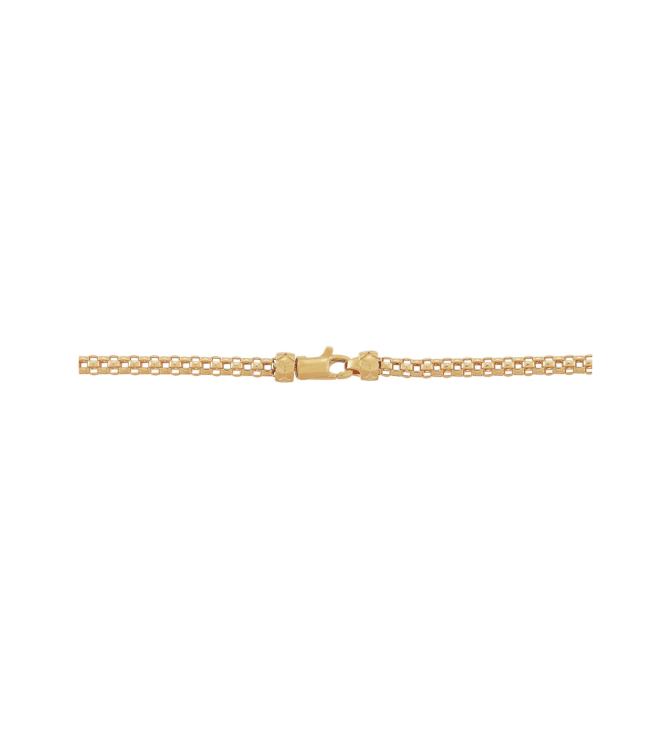 Hollow Popcorn Lariat with Tubes Drop Necklace in 10K Yellow Gold