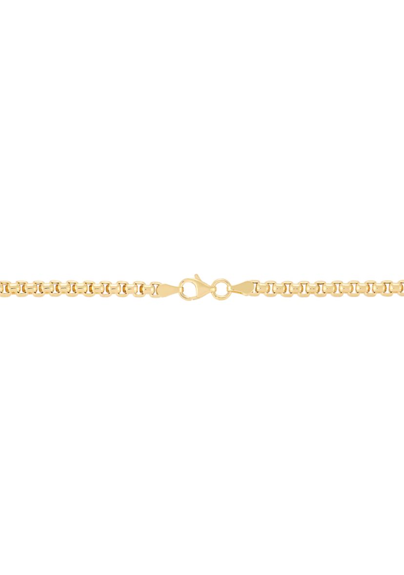 Bar Station on Chain in 10K Yellow Gold