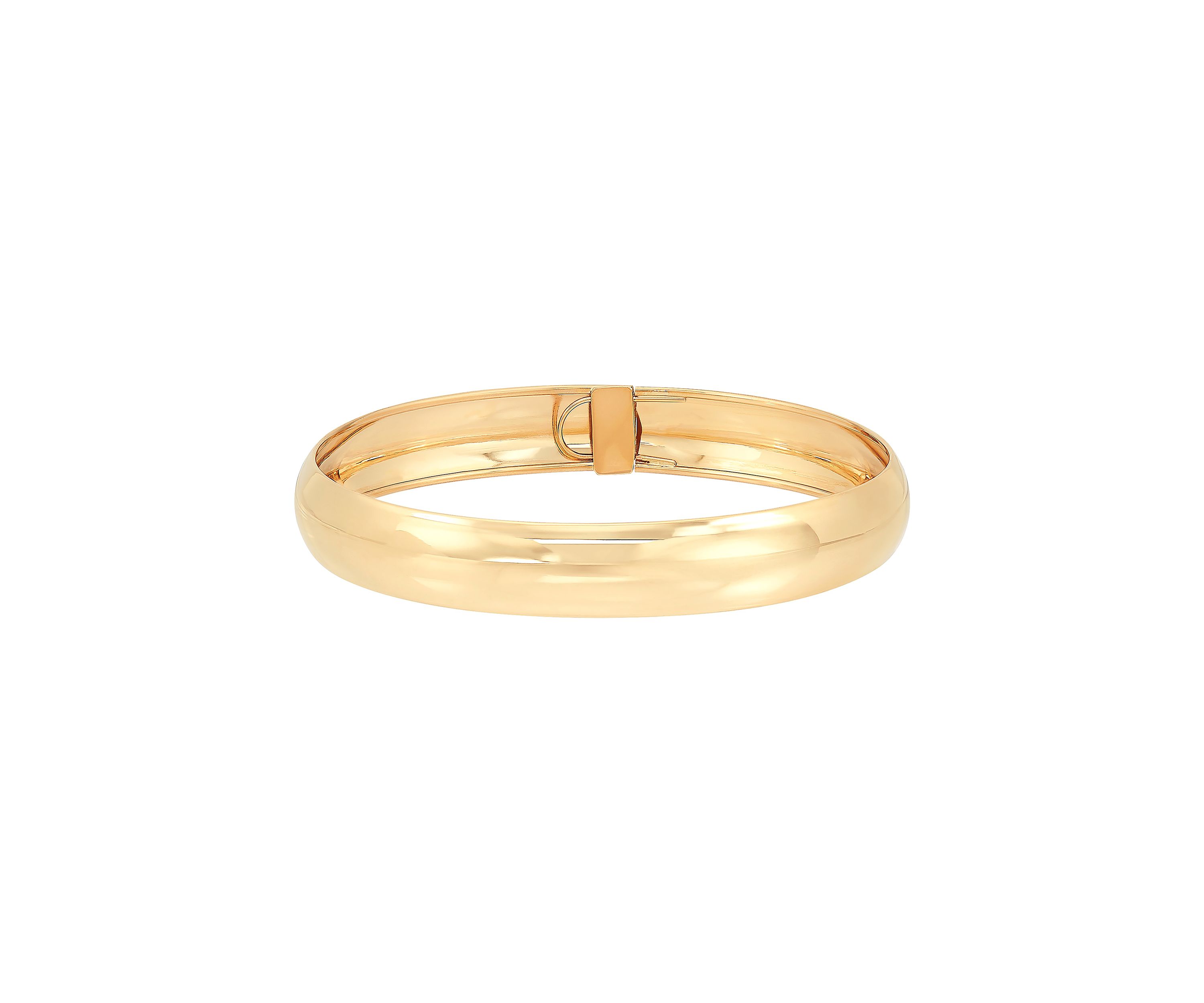 Flex Oval Bangle Bracelet in 10K Yellow Gold