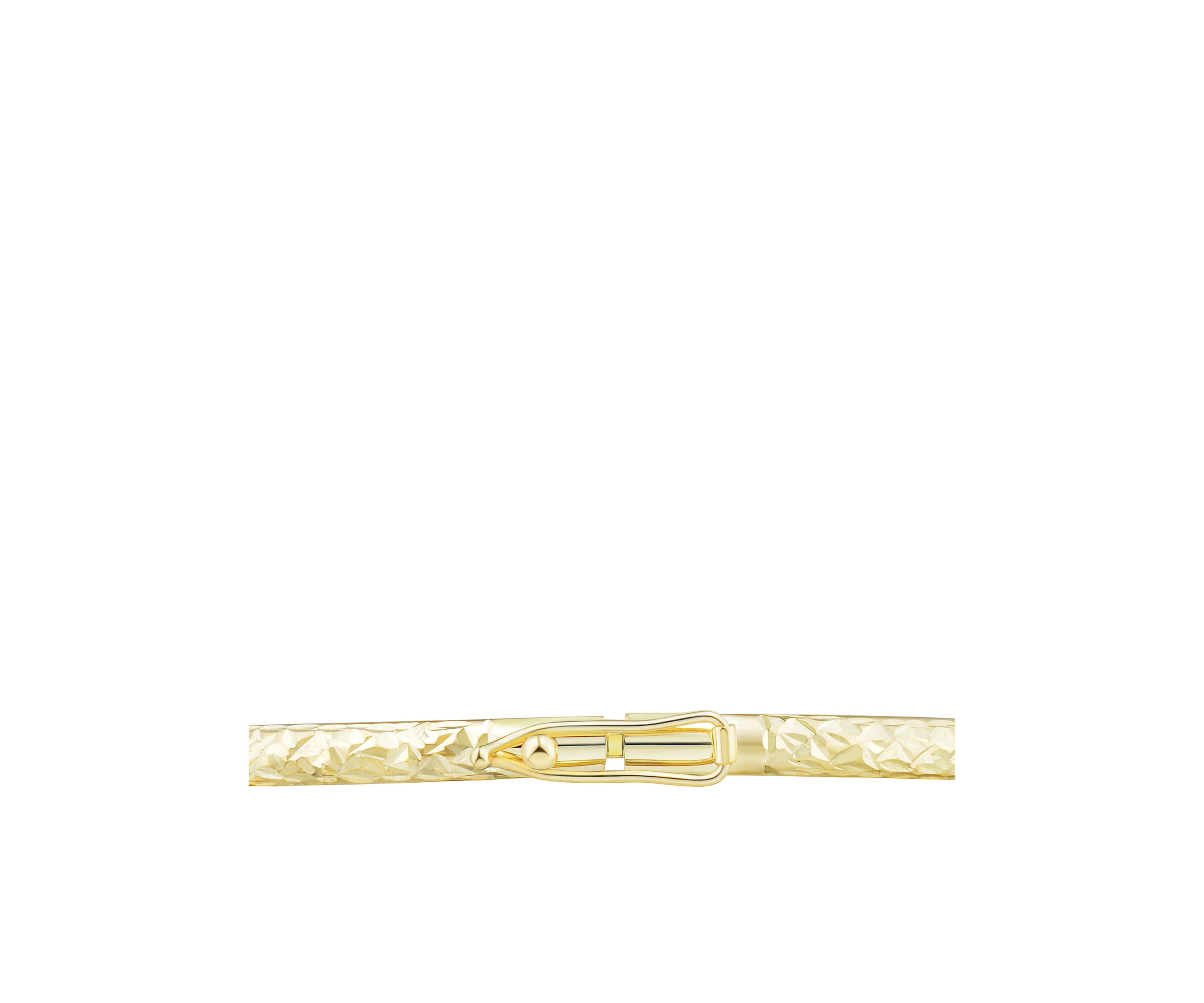 Oval Flex Bangle Bracelet in 10k Yellow Gold 