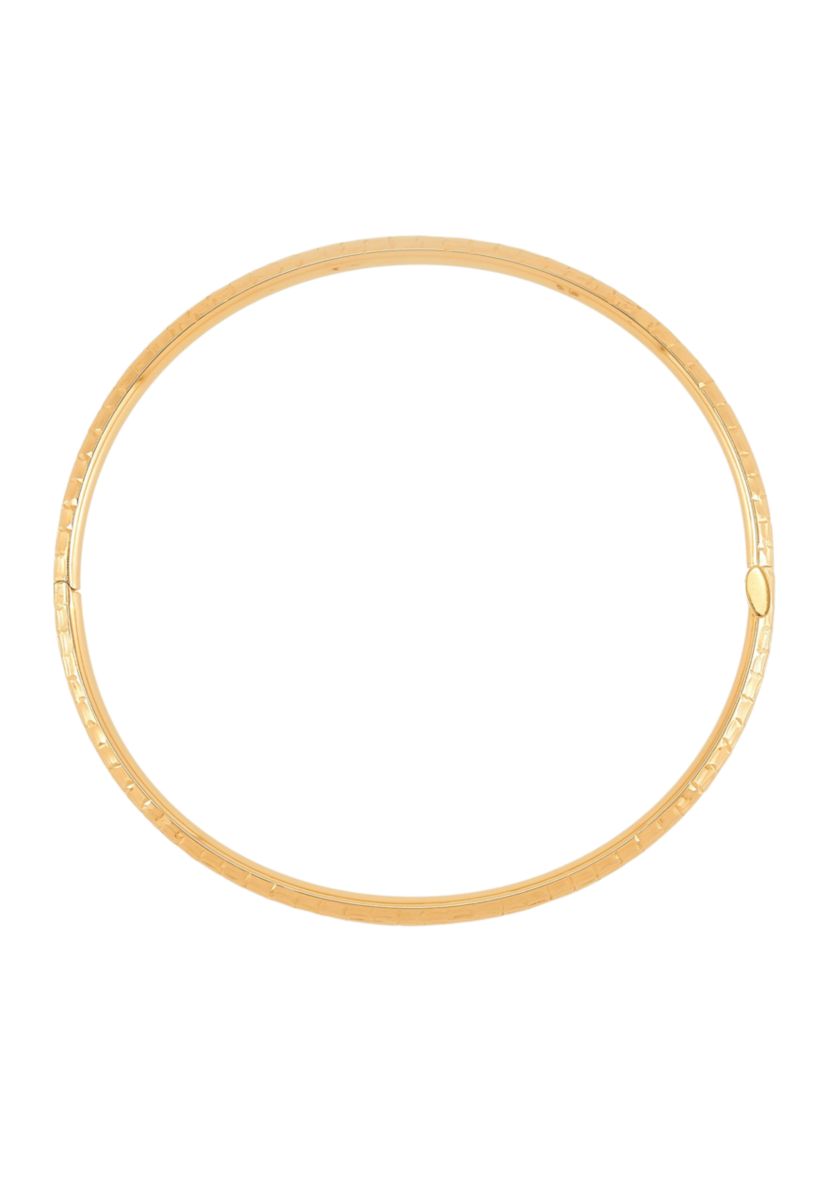 Hinge Marquise Cut Bangle in 10K Yellow Gold