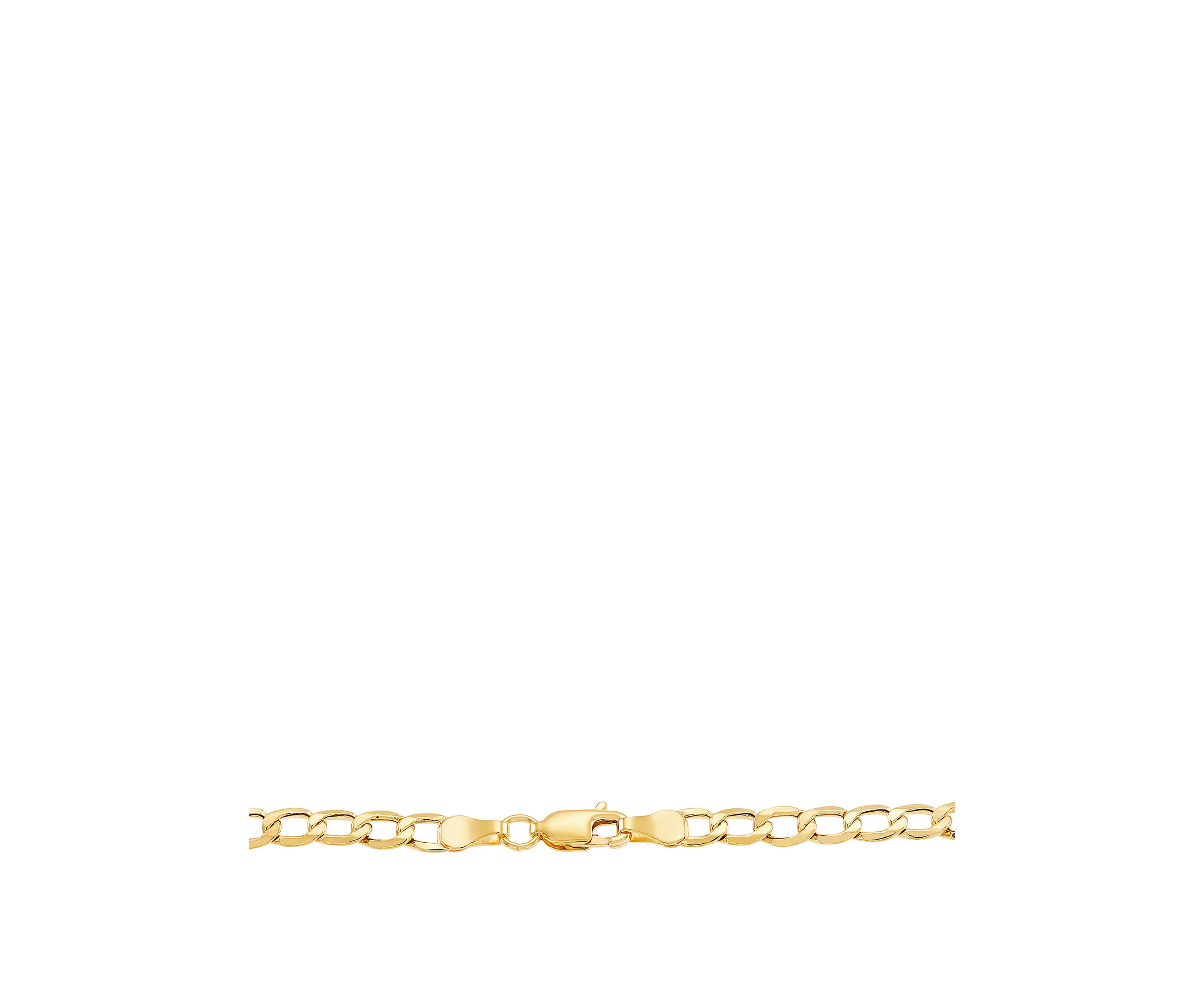 Mens Cross Pendant Necklace in 10k Yellow Gold