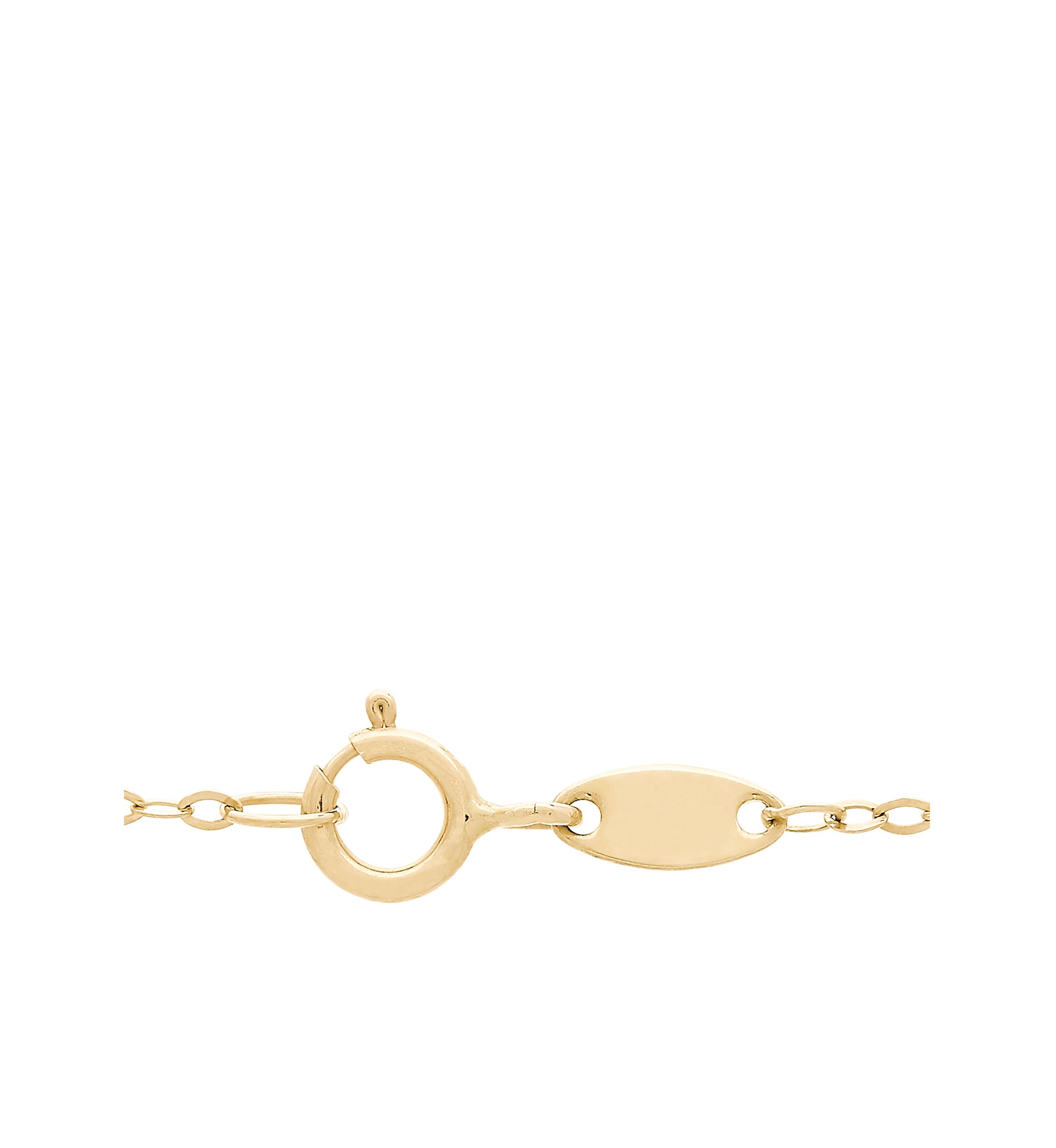 Square Cut Cross Pendant Necklace in 10k Yellow Gold 