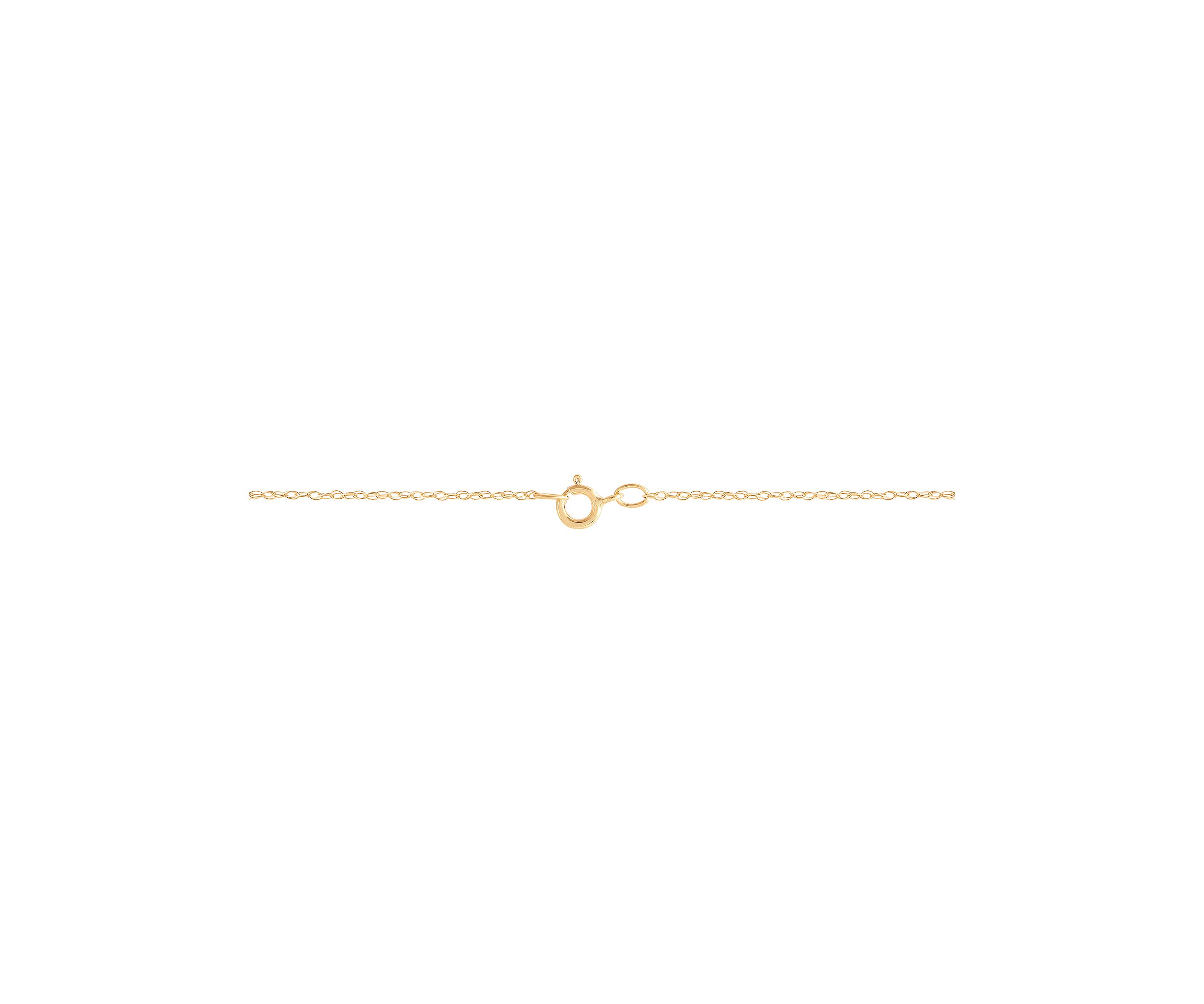 Cross Pendant with 18" Rope Chain in 10K Yellow Gold