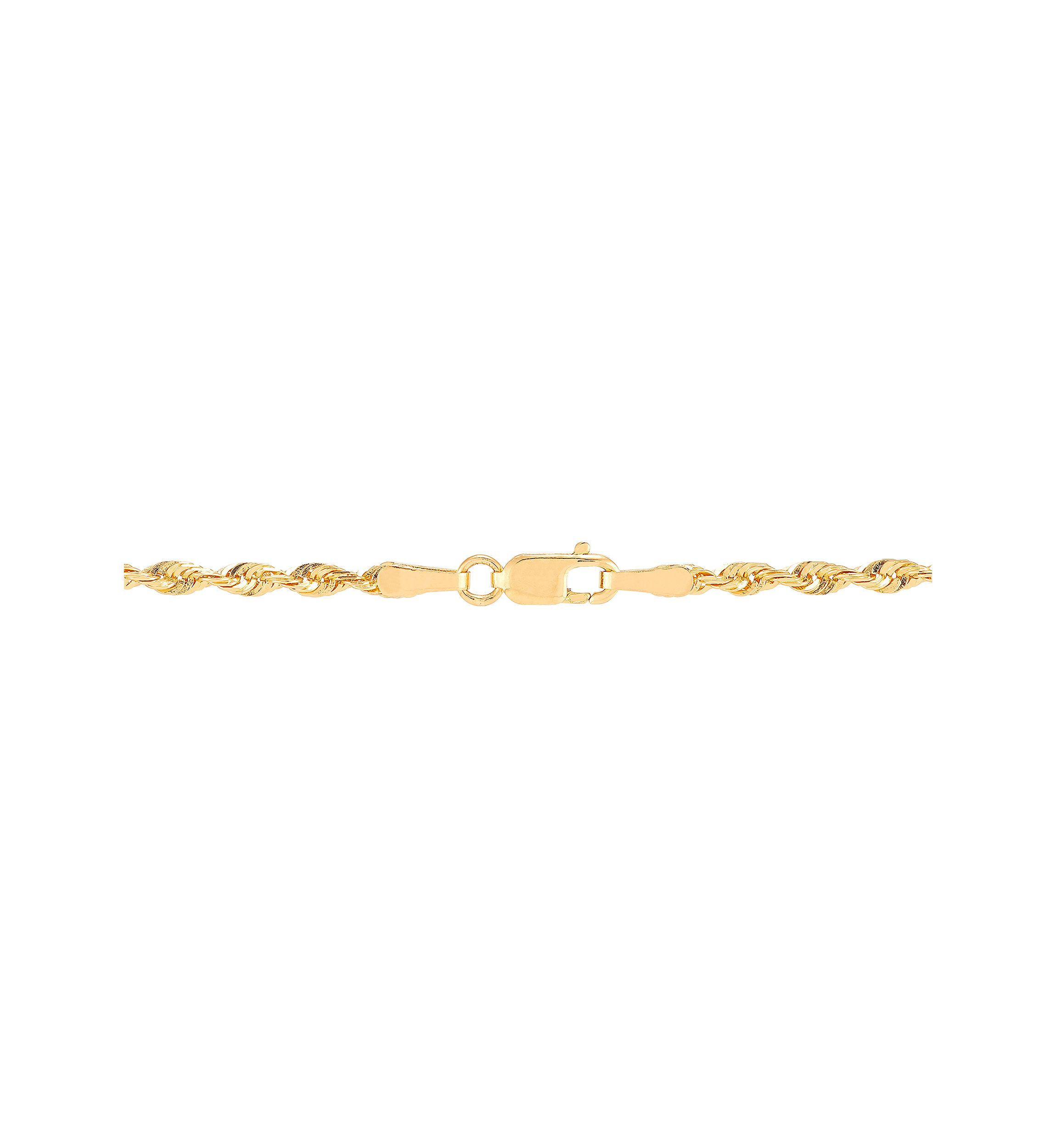 Texture Cross Pendant Necklace with 20" Rope Chain in 10K Yellow Gold