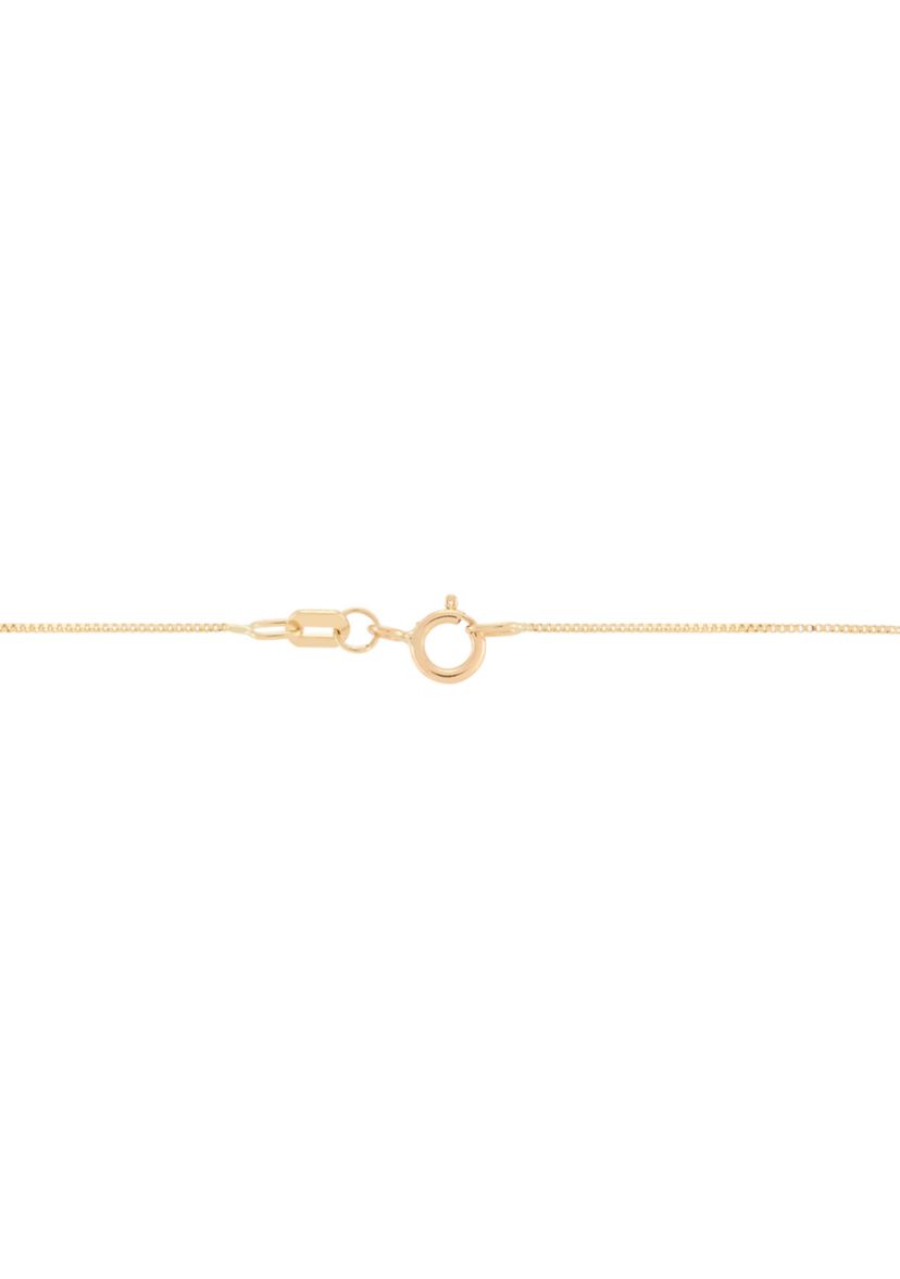Cross Pendant with 18" Box Chain in 10K Yellow Gold