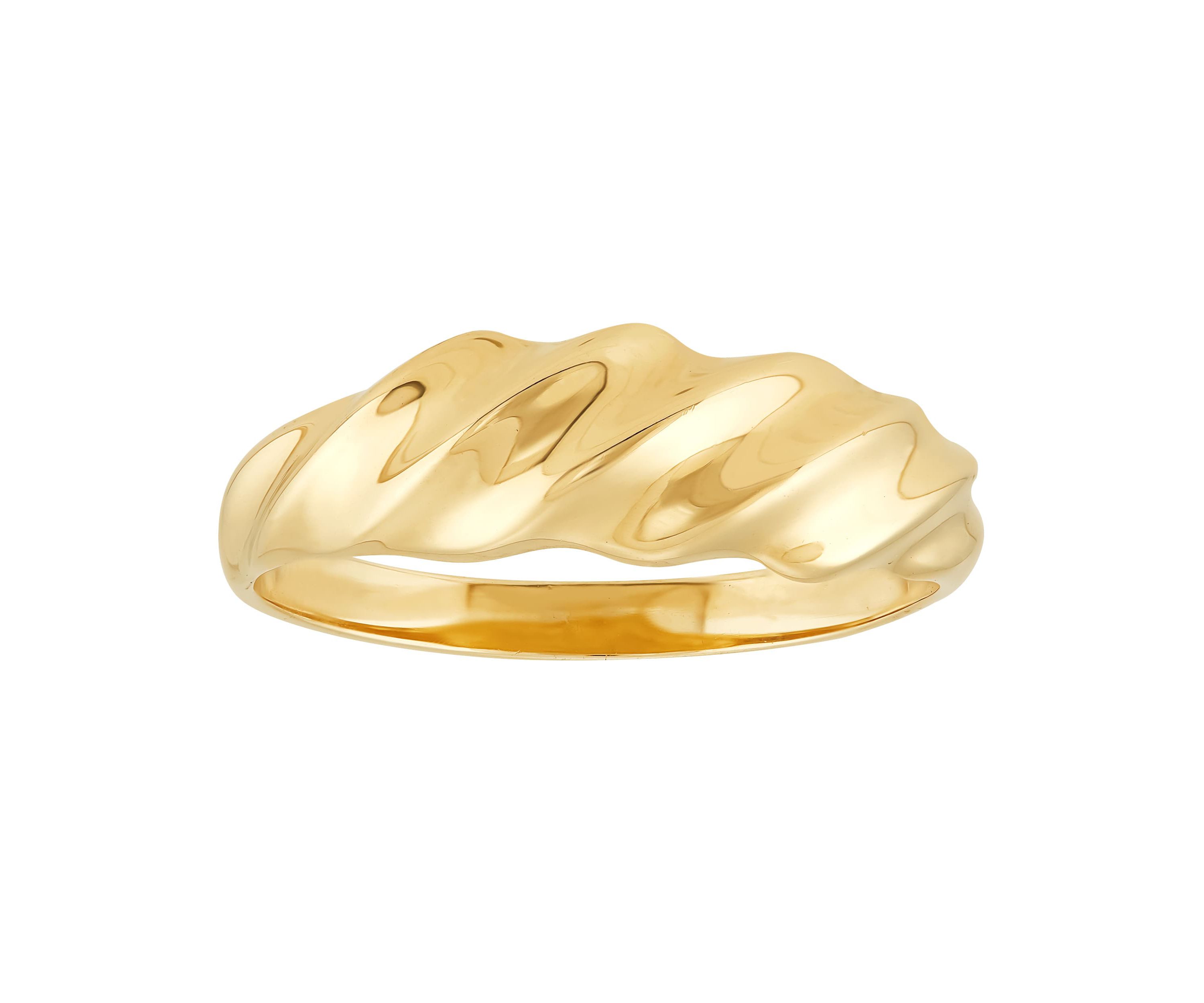 14K Yellow Gold ShrimpBand Ring