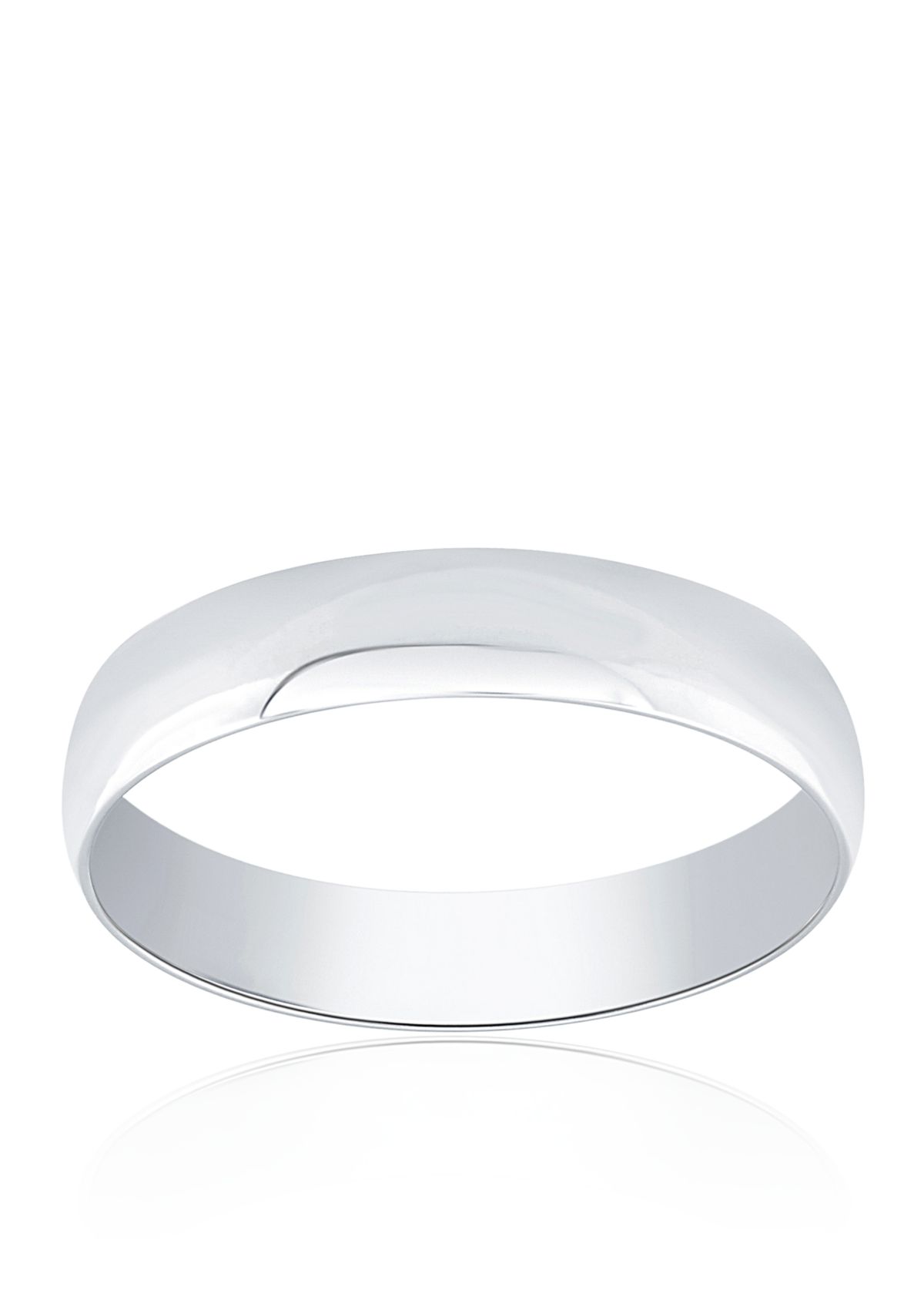 Polished Band Ring in 10K White Gold