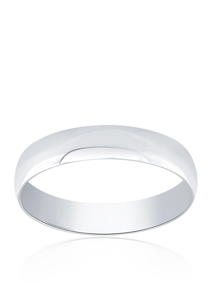 Polished Band Ring in 10K White Gold