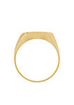 Polished Oval Cushion Ring in 10k Yellow Gold 