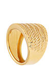 Band Ring In 10k Yellow Gold