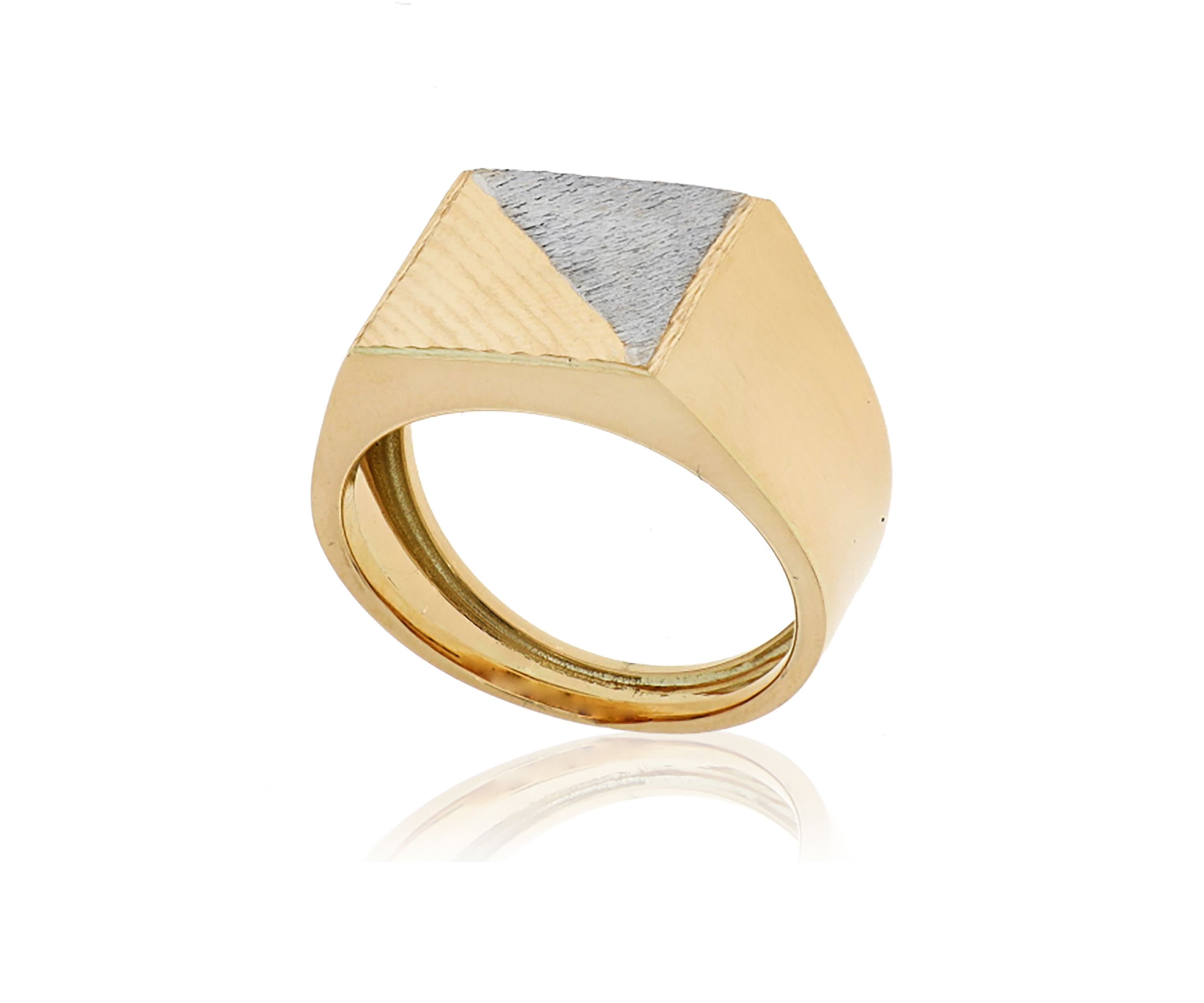 Mens Gent Signet Ring in 10K Yellow Gold